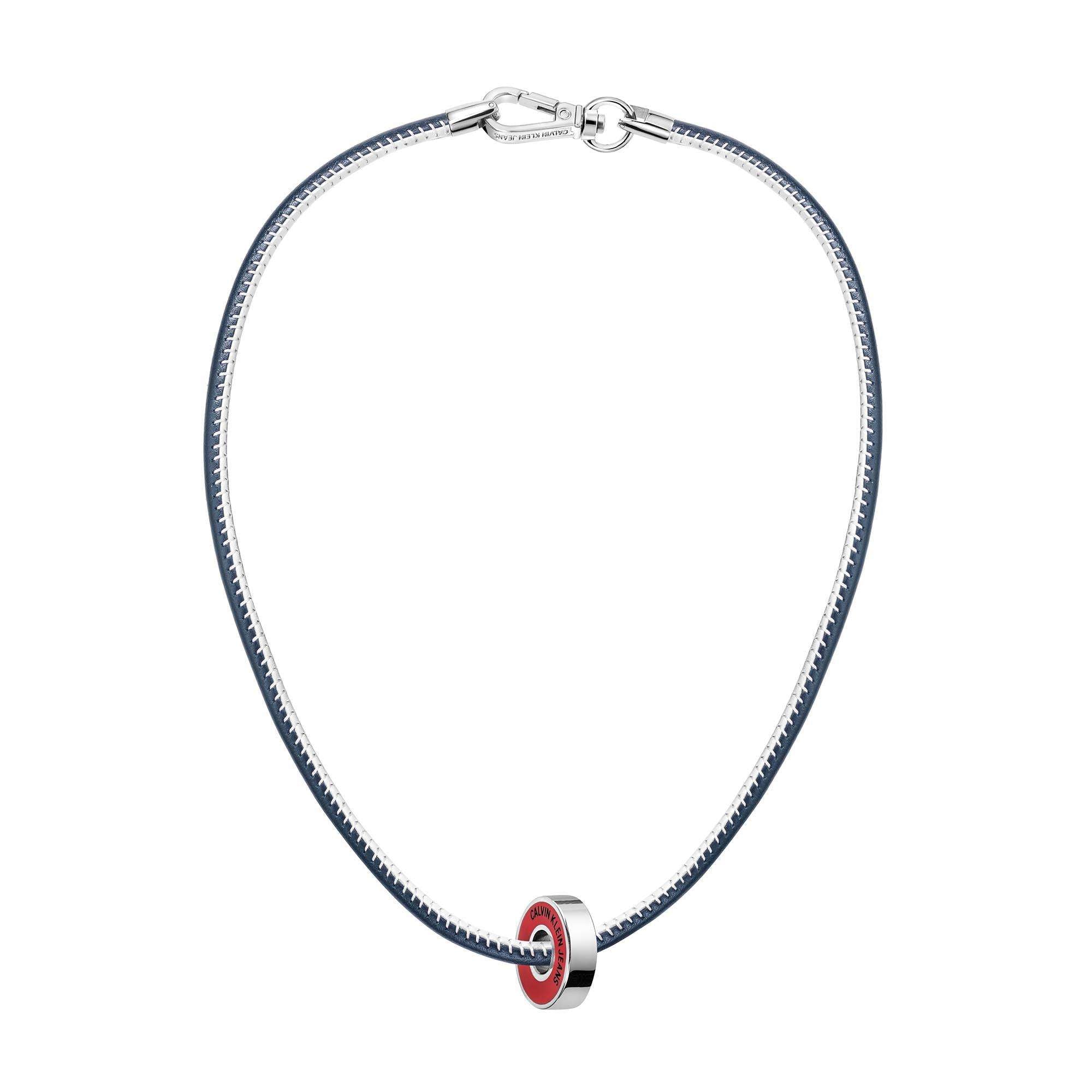 Calvin Klein Two-Tone Leather Necklace Ladies Jewellery KJJBRN090100