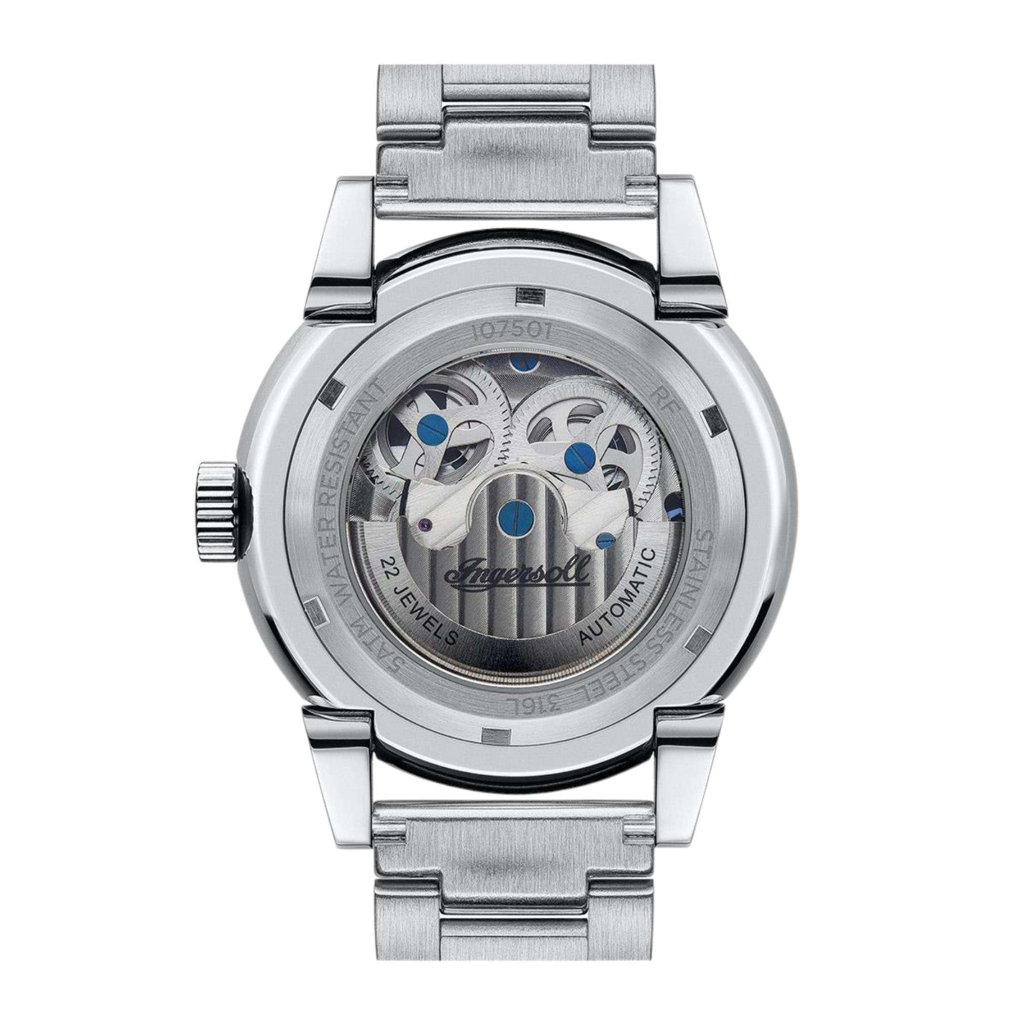 Ingersoll The Swing Automatic Blue Dial Stainless Steel Bracelet Men's Watch I07501