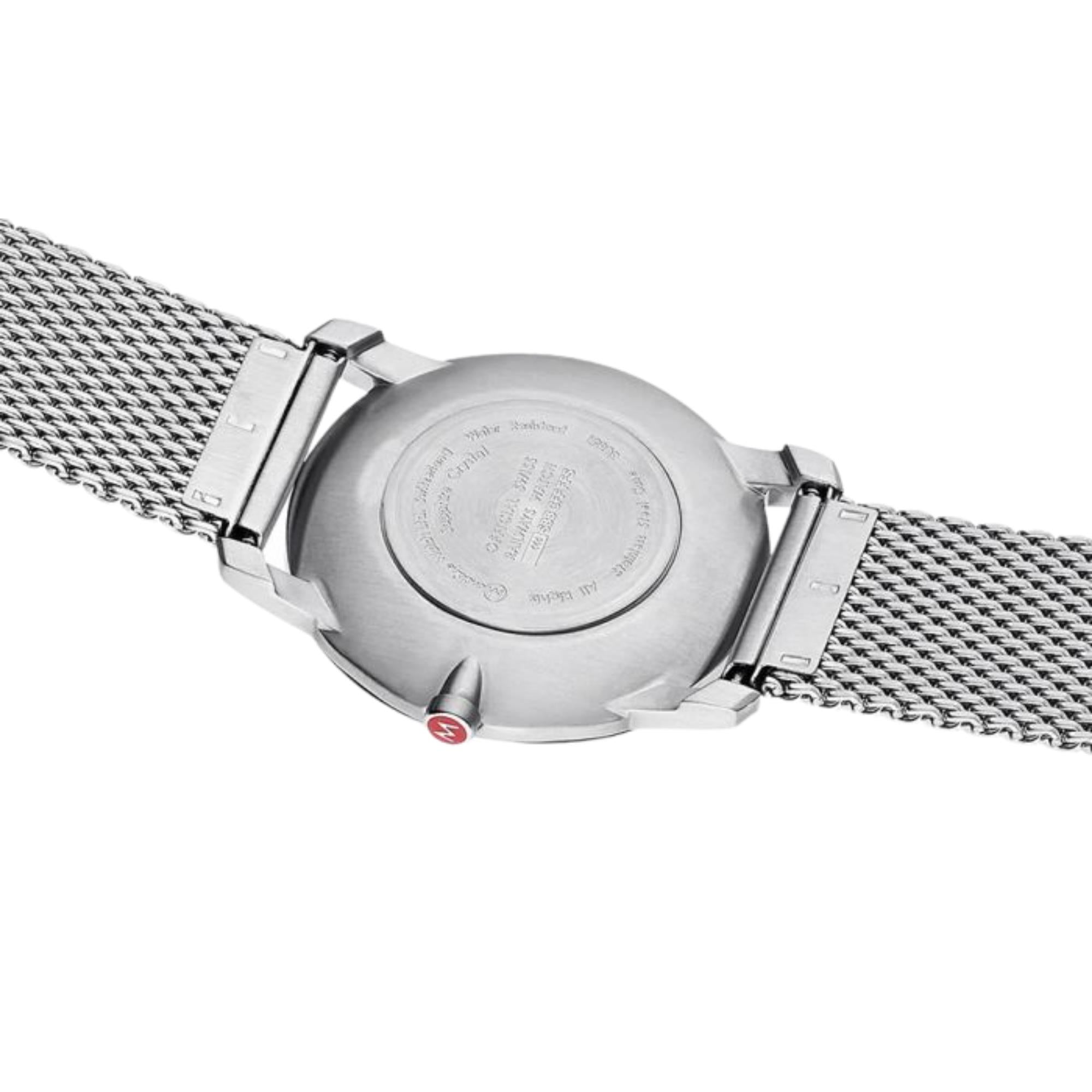 Mondaine Simply Elegant Quartz White Dial Steel Strap Unisex Watch A400.30351.16BZ