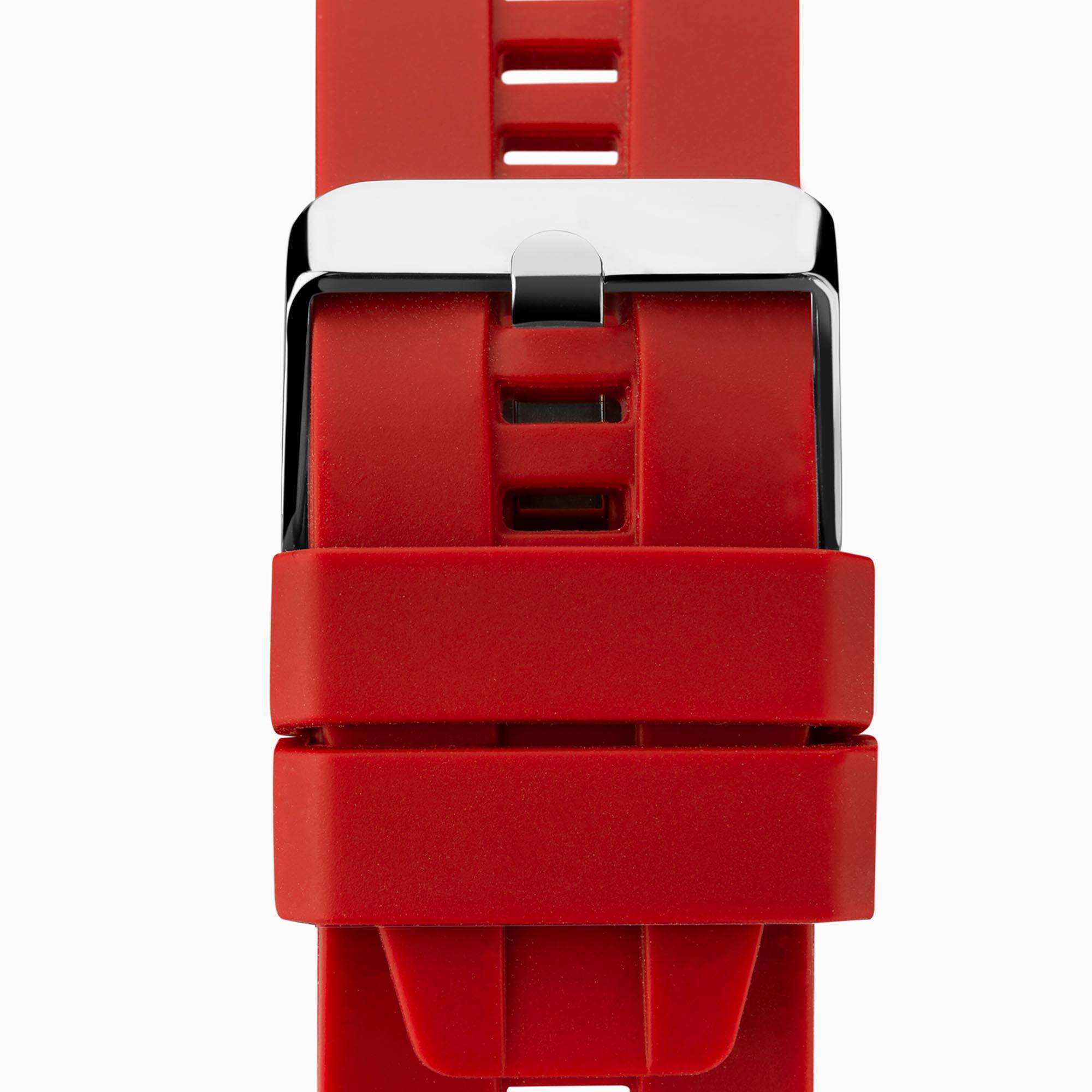 Sekonda Black Interactive Dial Red Silicone Strap Men's Smart Watch 1910