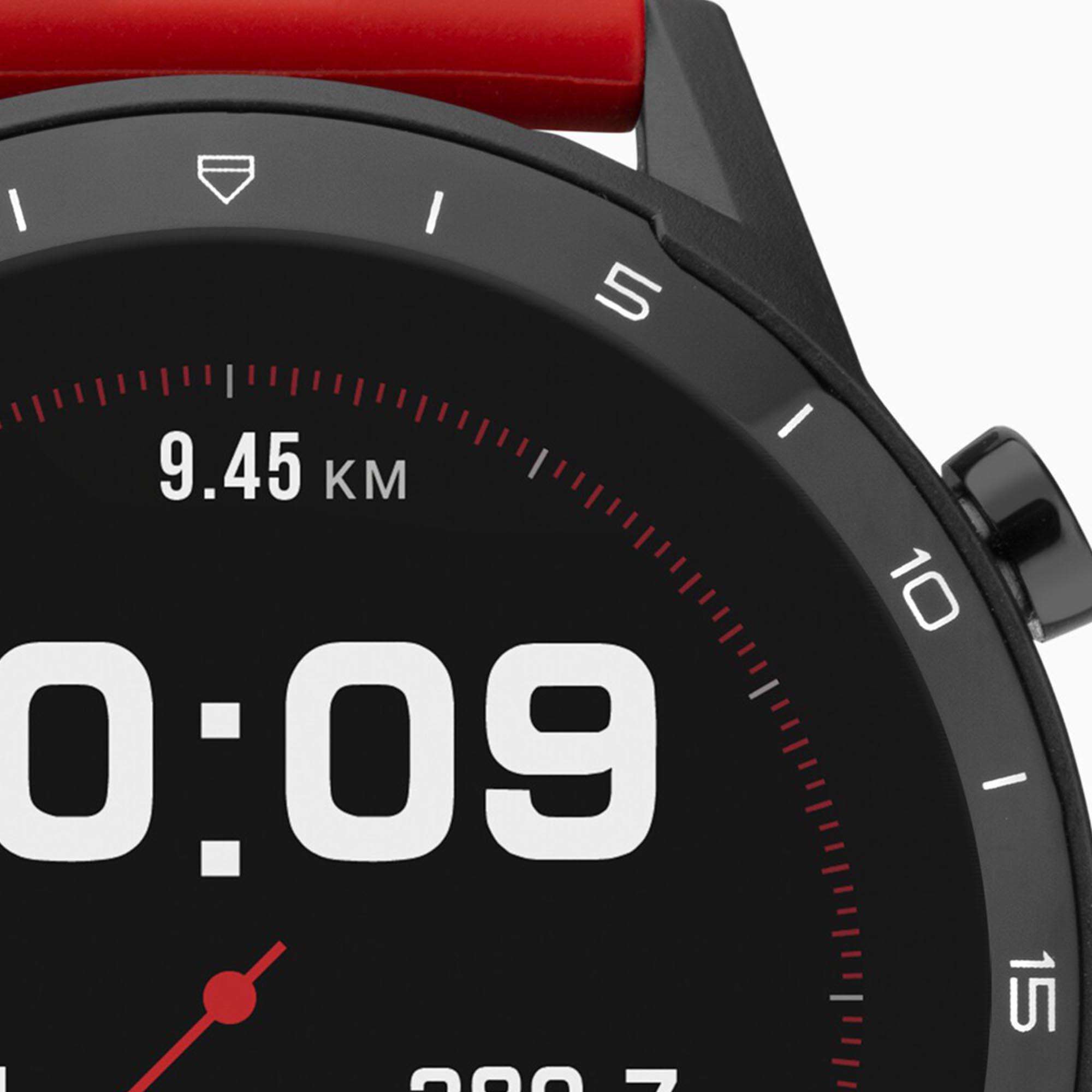 Sekonda Black Interactive Dial Red Silicone Strap Men's Smart Watch 1910