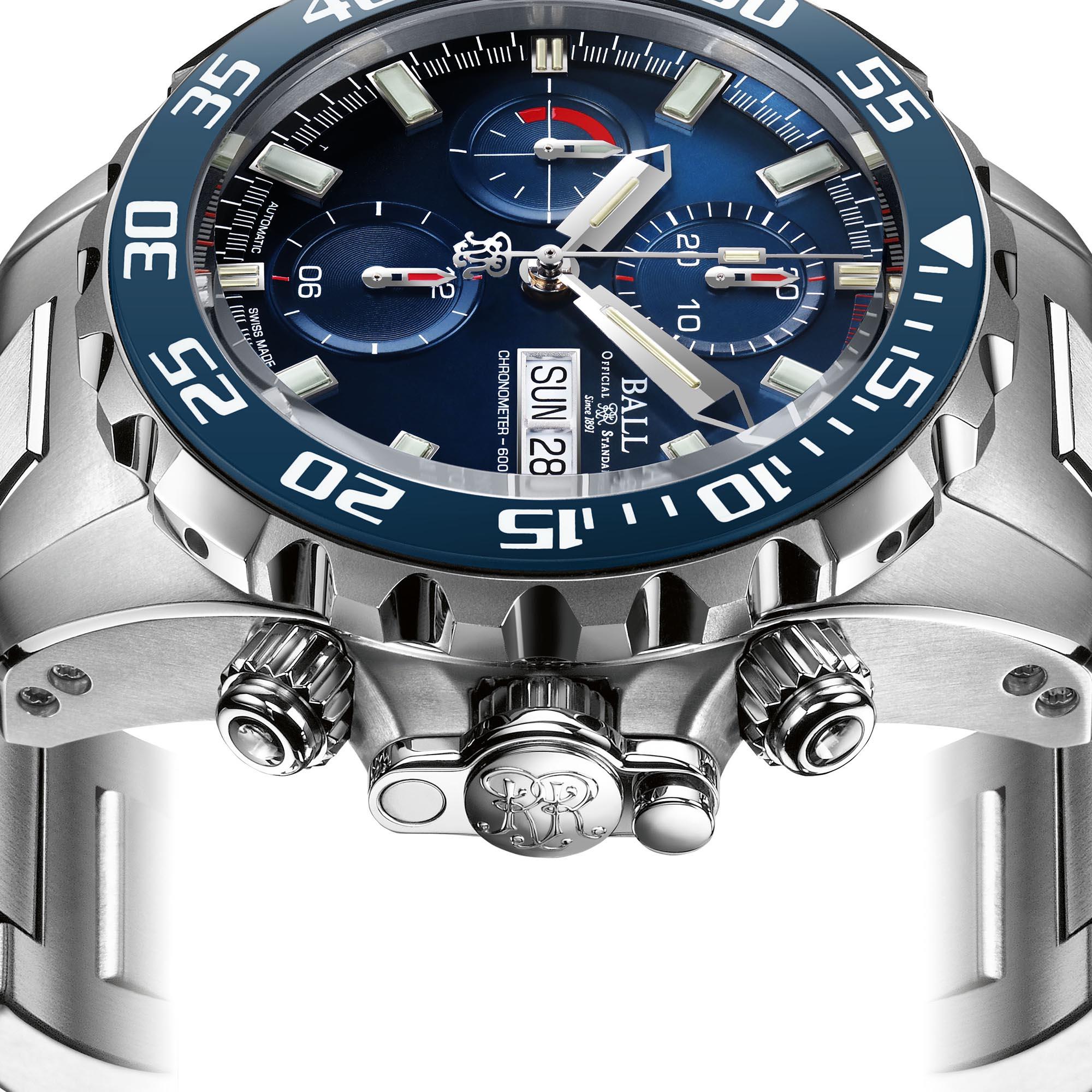 BALL Engineer Hydrocarbon Nedu Automatic Blue Dial Steel Strap Men's Watch DC3226A-S3C-BE