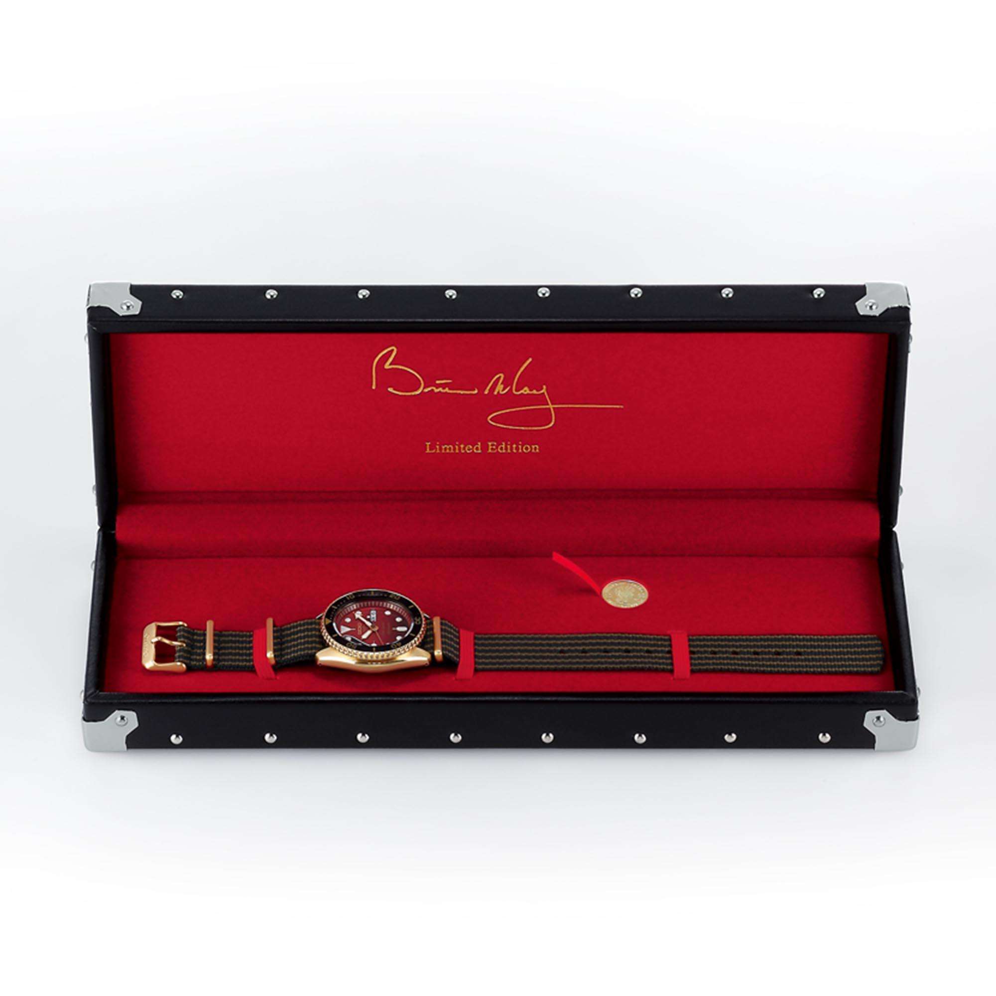 Seiko 5 Sports x Brian May Red Special II Automatic Limited Edition Men's Watch SRPH80K1