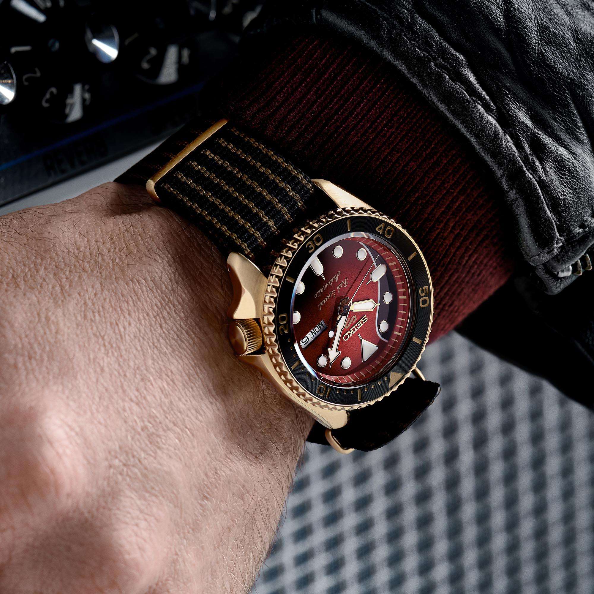 Seiko 5 Sports x Brian May Red Special II Automatic Limited Edition Men's Watch SRPH80K1