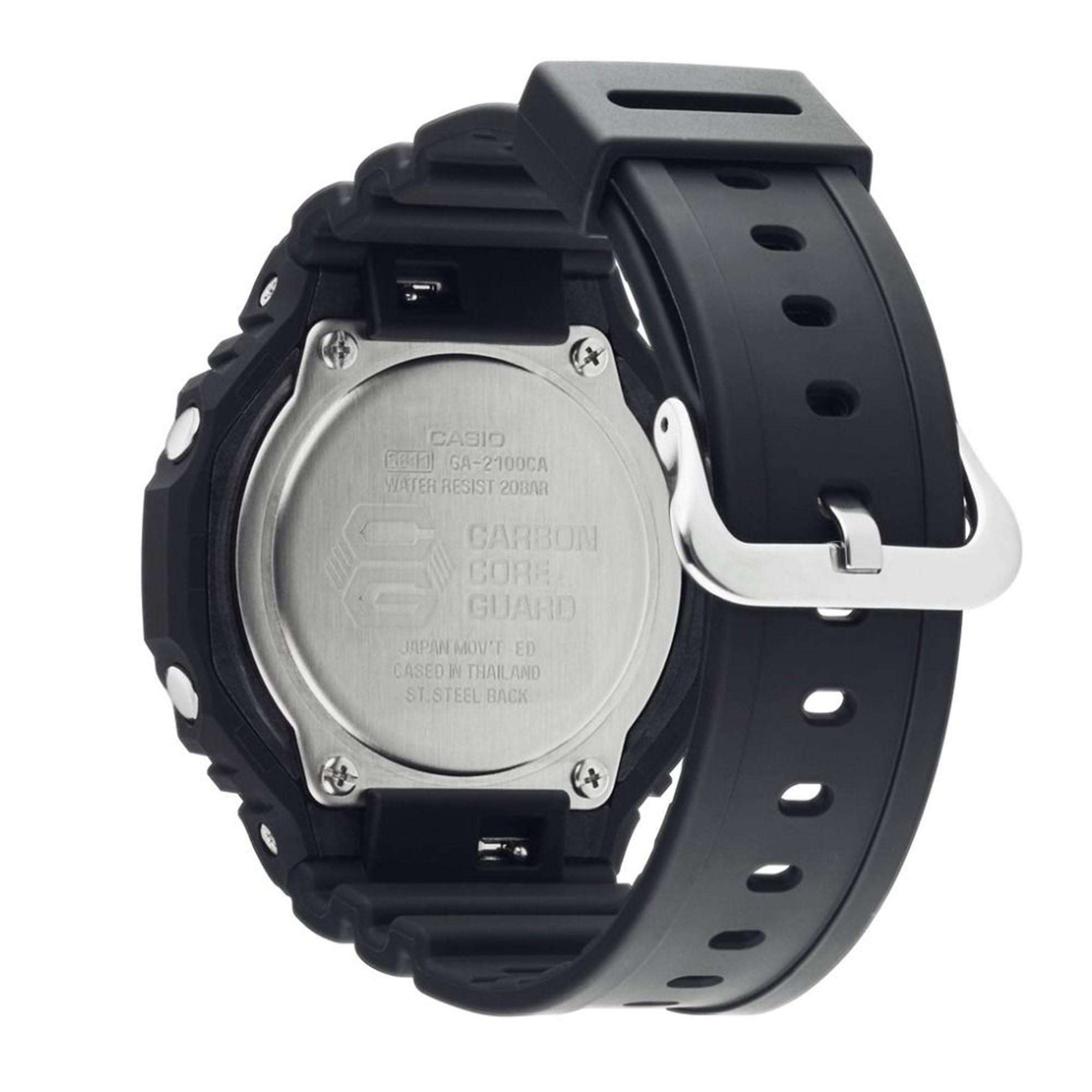 Casio G-Shock Octagon Series ‘CasiOak’ Quartz Digital Black Resin Strap Men's Watch GA-2100-1A2ER