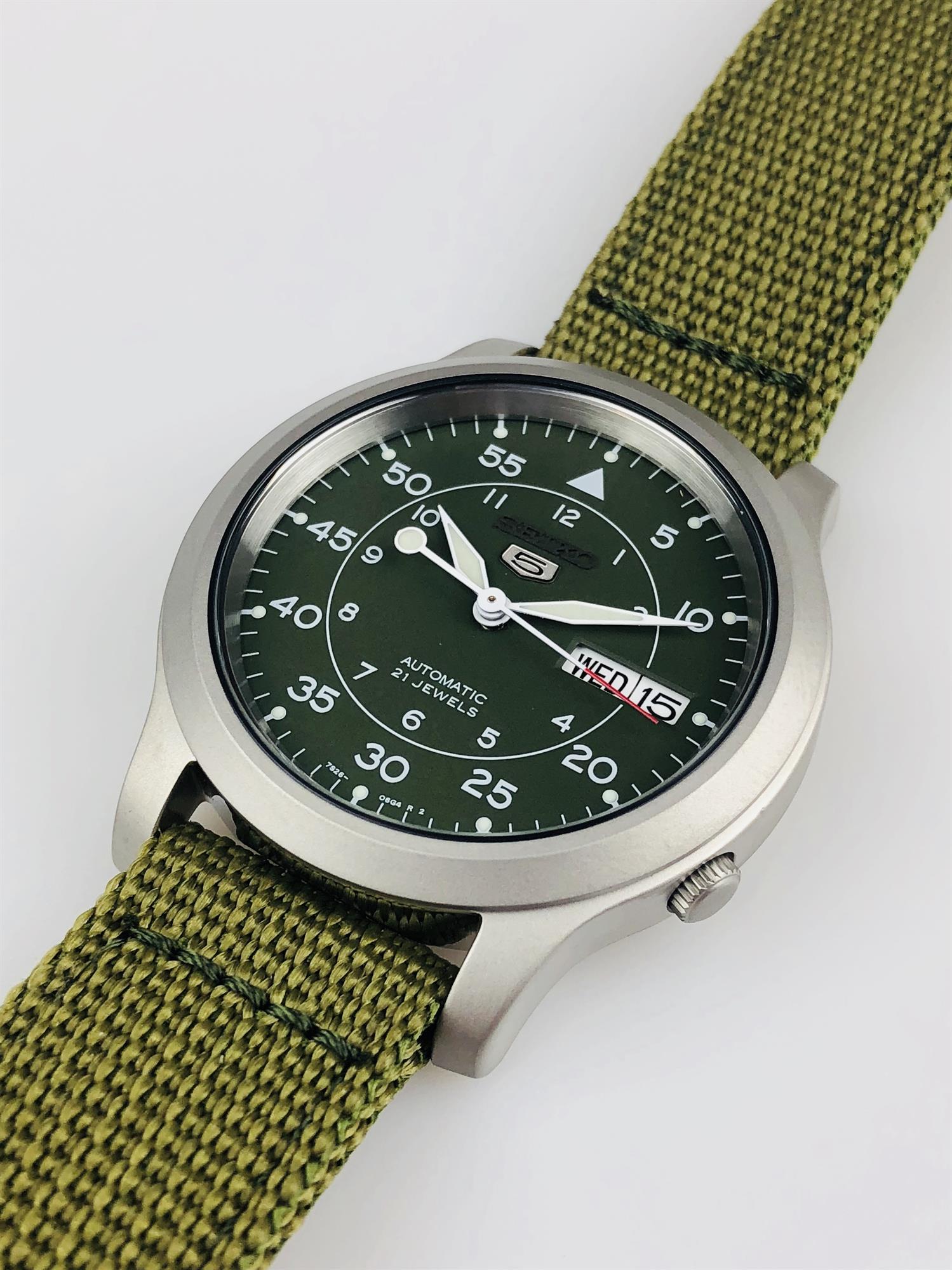 Seiko 5 Automatic Green Dial Men's Watch SNK805K2