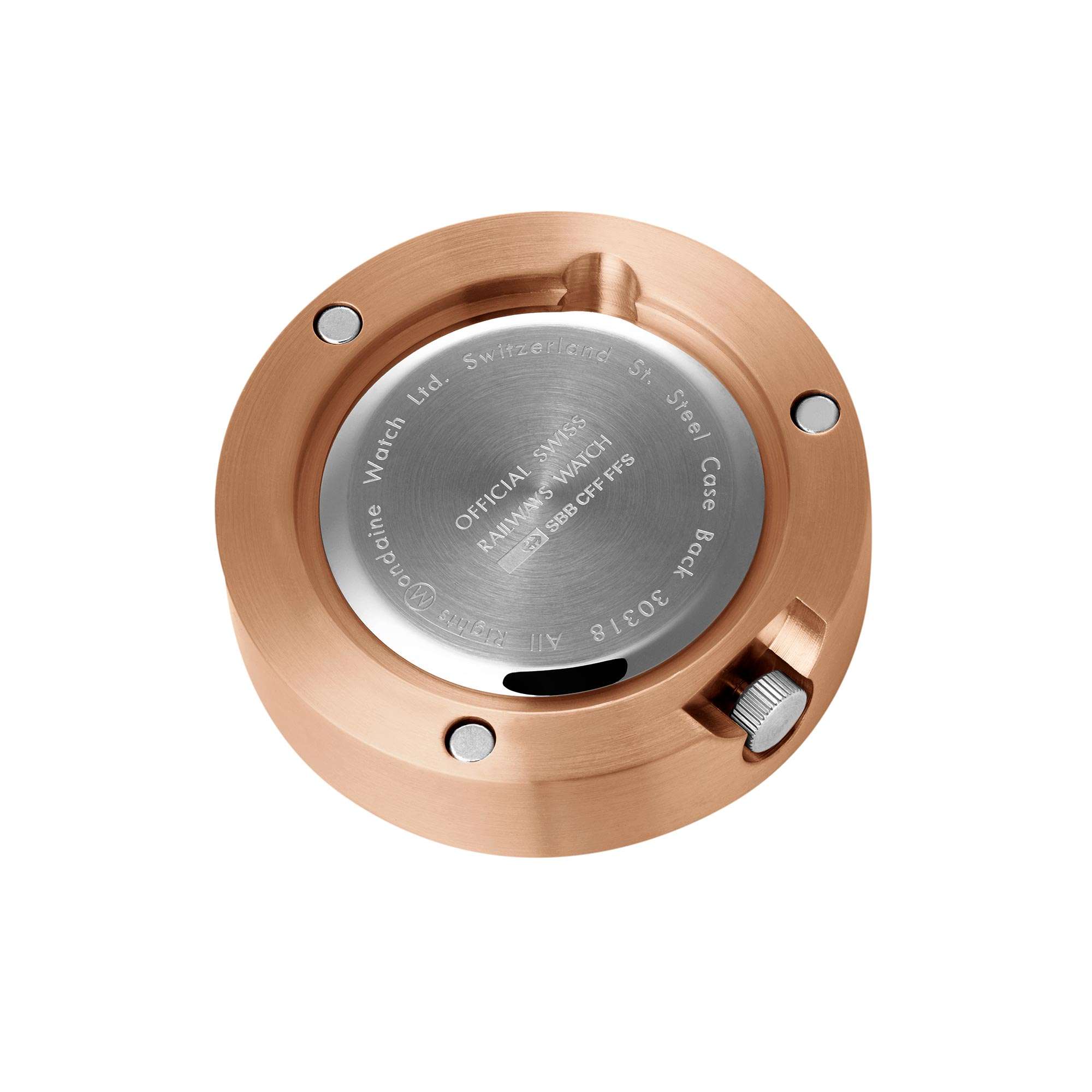 Mondaine Magnet Clock Copper Case 50mm A660.30318.82SBK