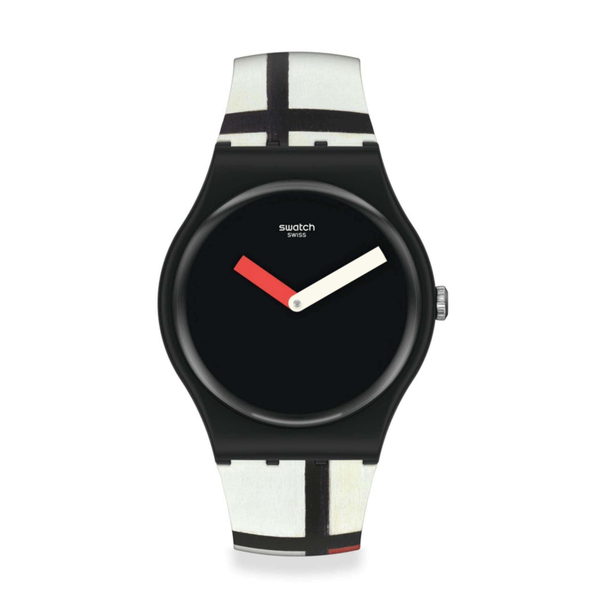 Original Pompidou Red, Blue and White by Piet Mondrian Quartz Watch SUOZ344