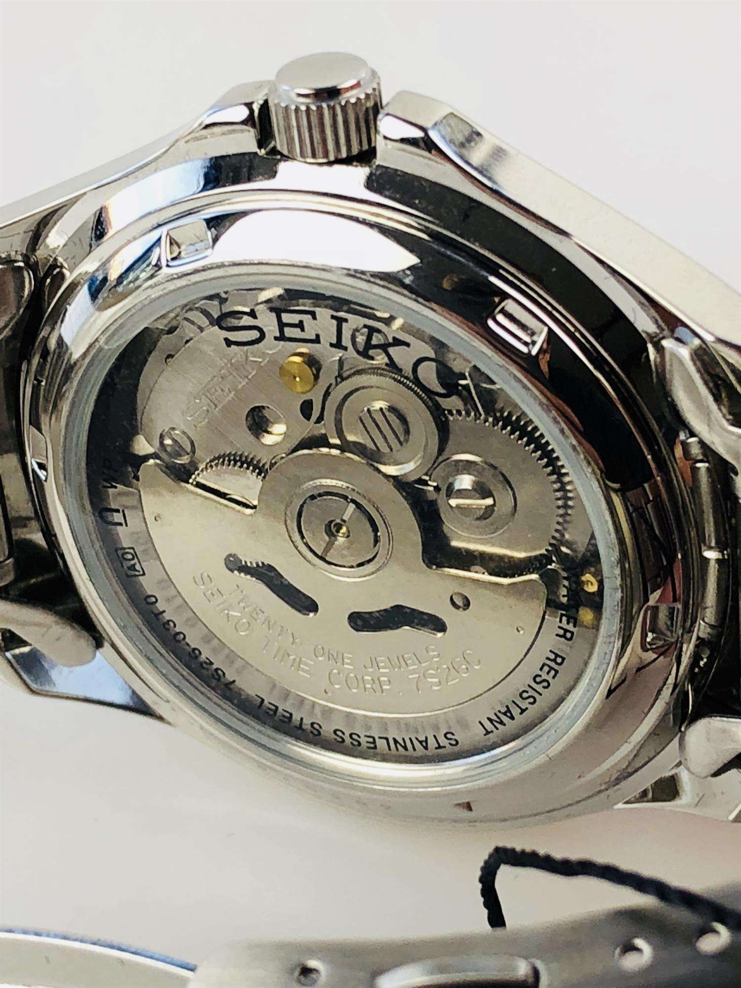 Seiko 5 Automatic White Dial Stainless Steel Men's Watch SNKK87K1