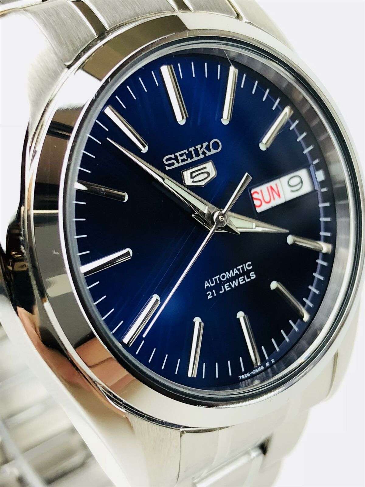 Seiko 5 Automatic Blue Dial Stainless Steel Men's Watch SNKL43K1