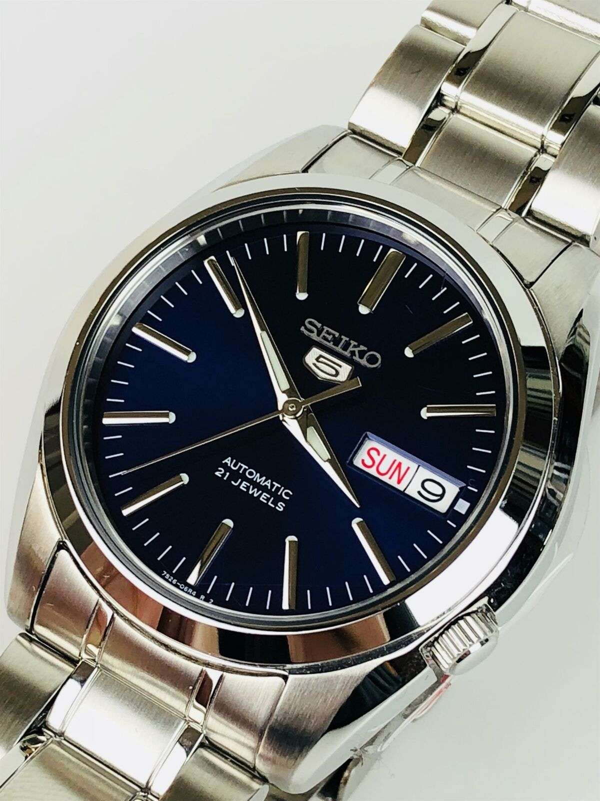 Seiko 5 Automatic Blue Dial Stainless Steel Men's Watch SNKL43K1