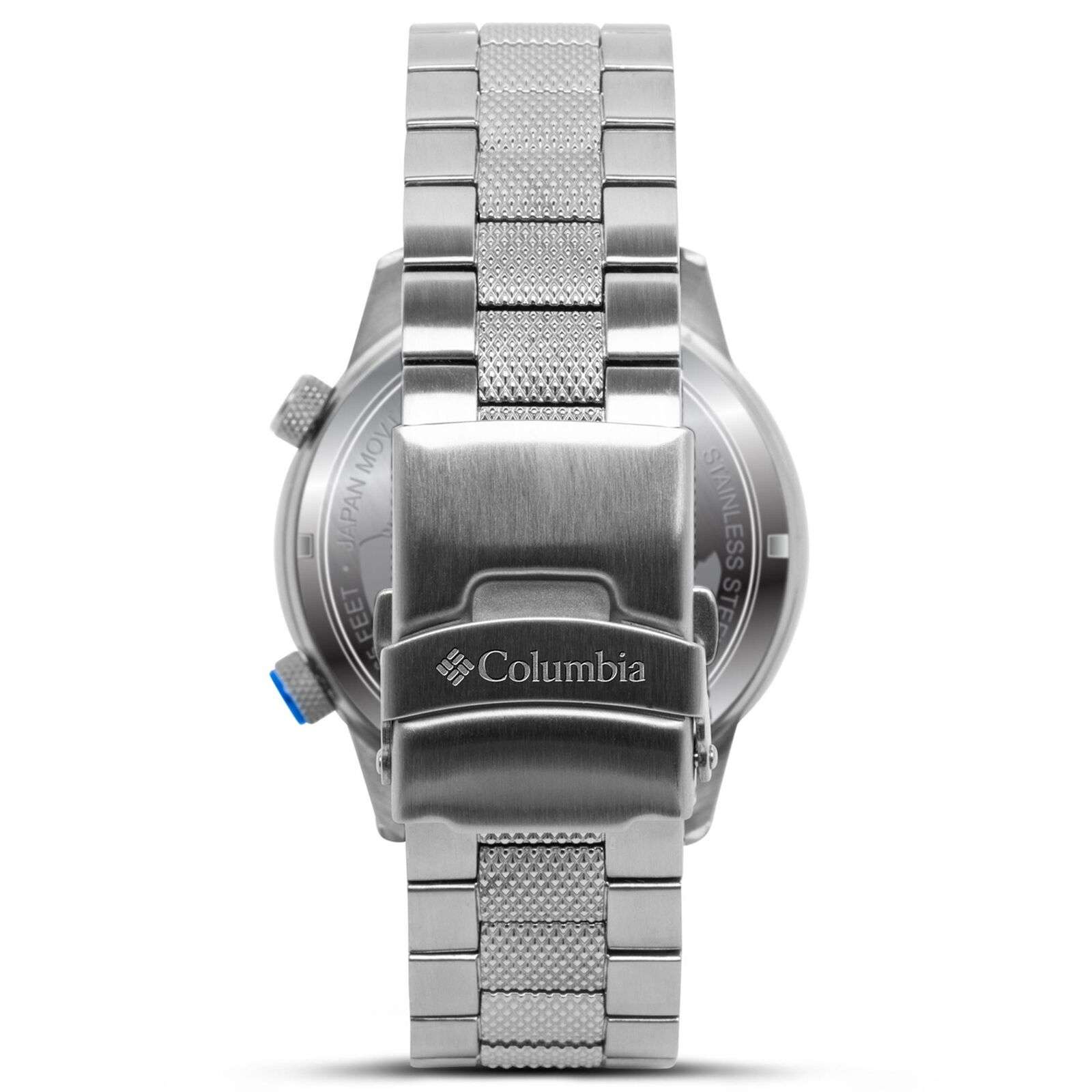 Columbia Outbacker Quartz Black Dial Silver Stainless Steel Bracelet Men's Watch CSC01-005