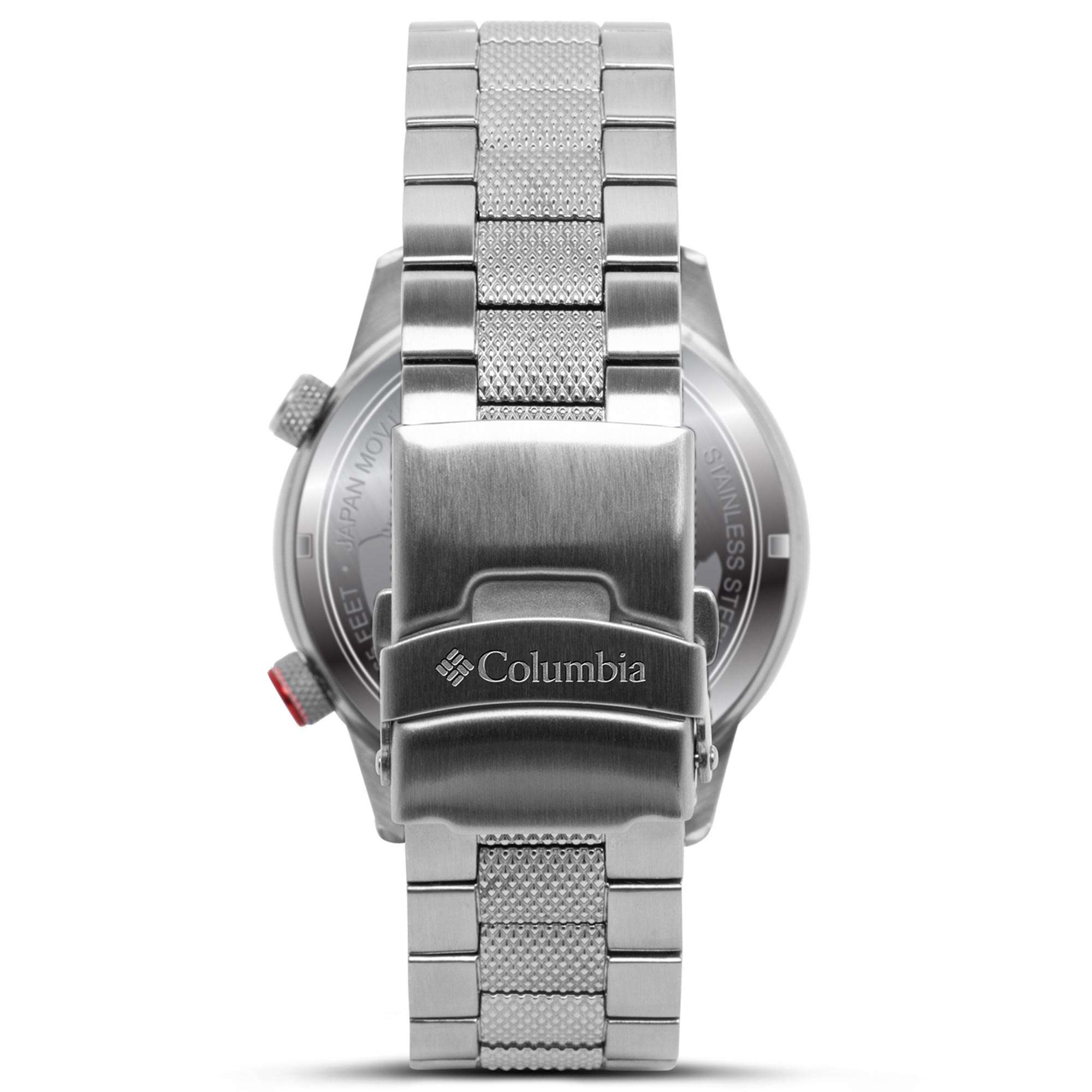 Columbia Outbacker Quartz Navy Blue Dial Silver Stainless Steel Bracelet Men's Watch CSC01-007