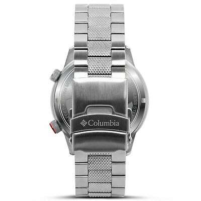 Columbia Outbacker Quartz Navy Blue Dial Silver Stainless Steel Bracelet Men's Watch CSC01-007