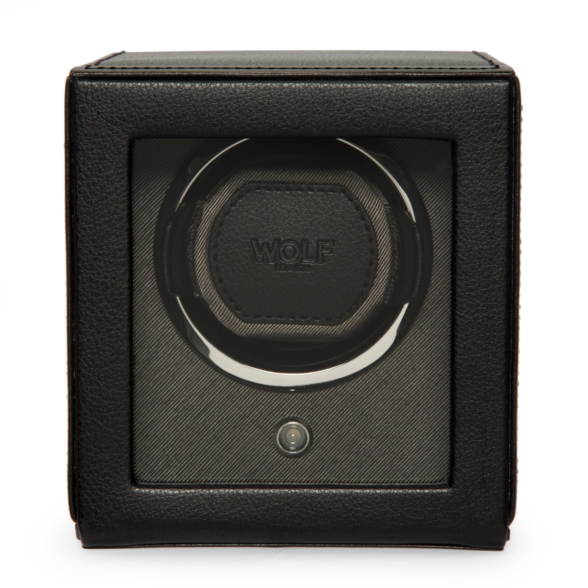 WOLF Cub Single Watch Winder Black with Cover 461103
