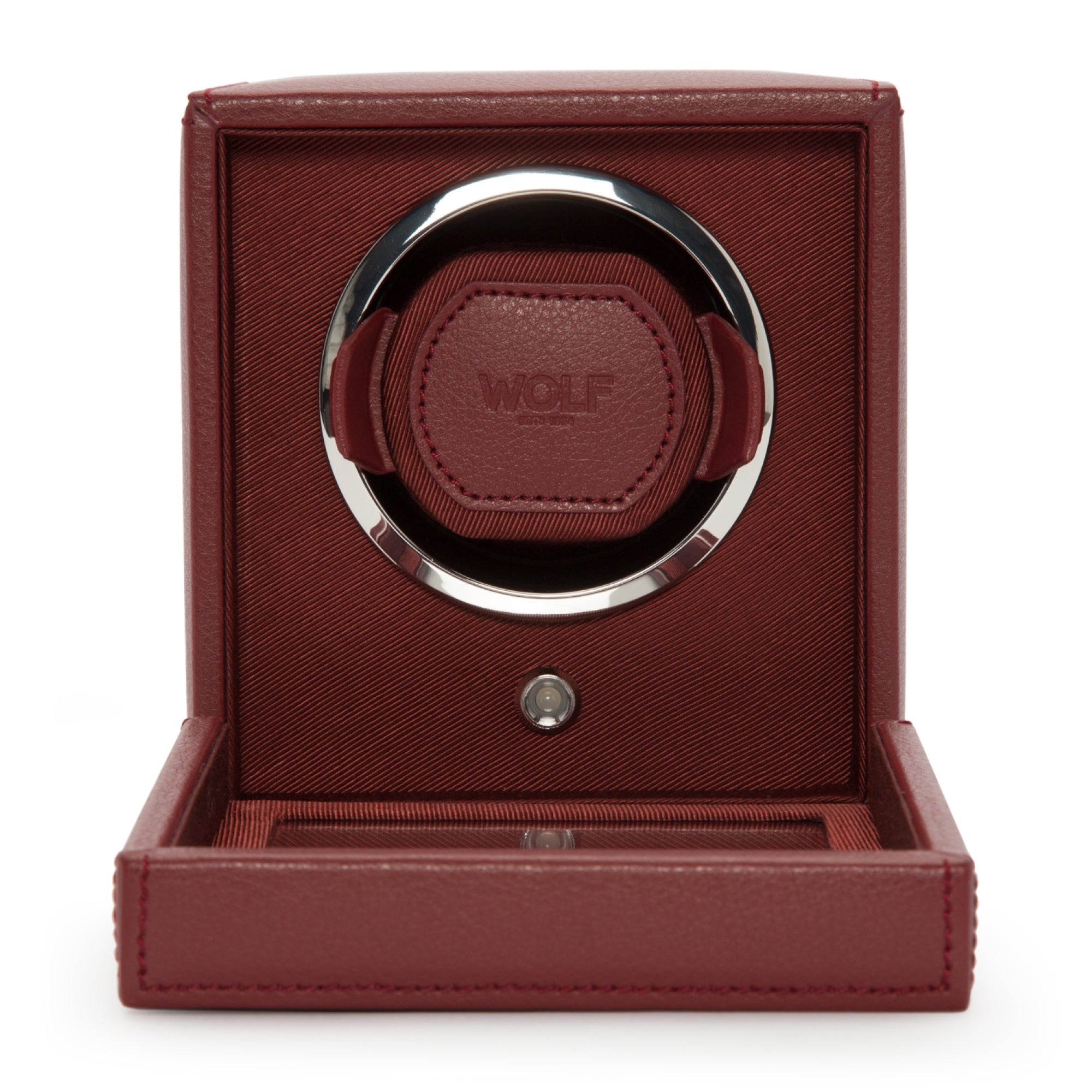 WOLF Cub Bordeaux Single Watch Winder in Vegan Leather 461126