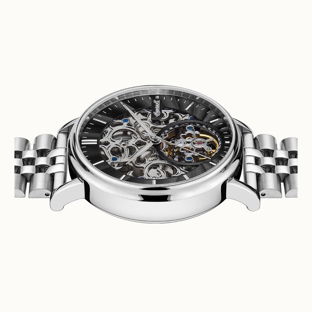 Ingersoll ‘The Charles’ Automatic Silver Dial Stainless Steel Bracelet Men’s Watch I05804B