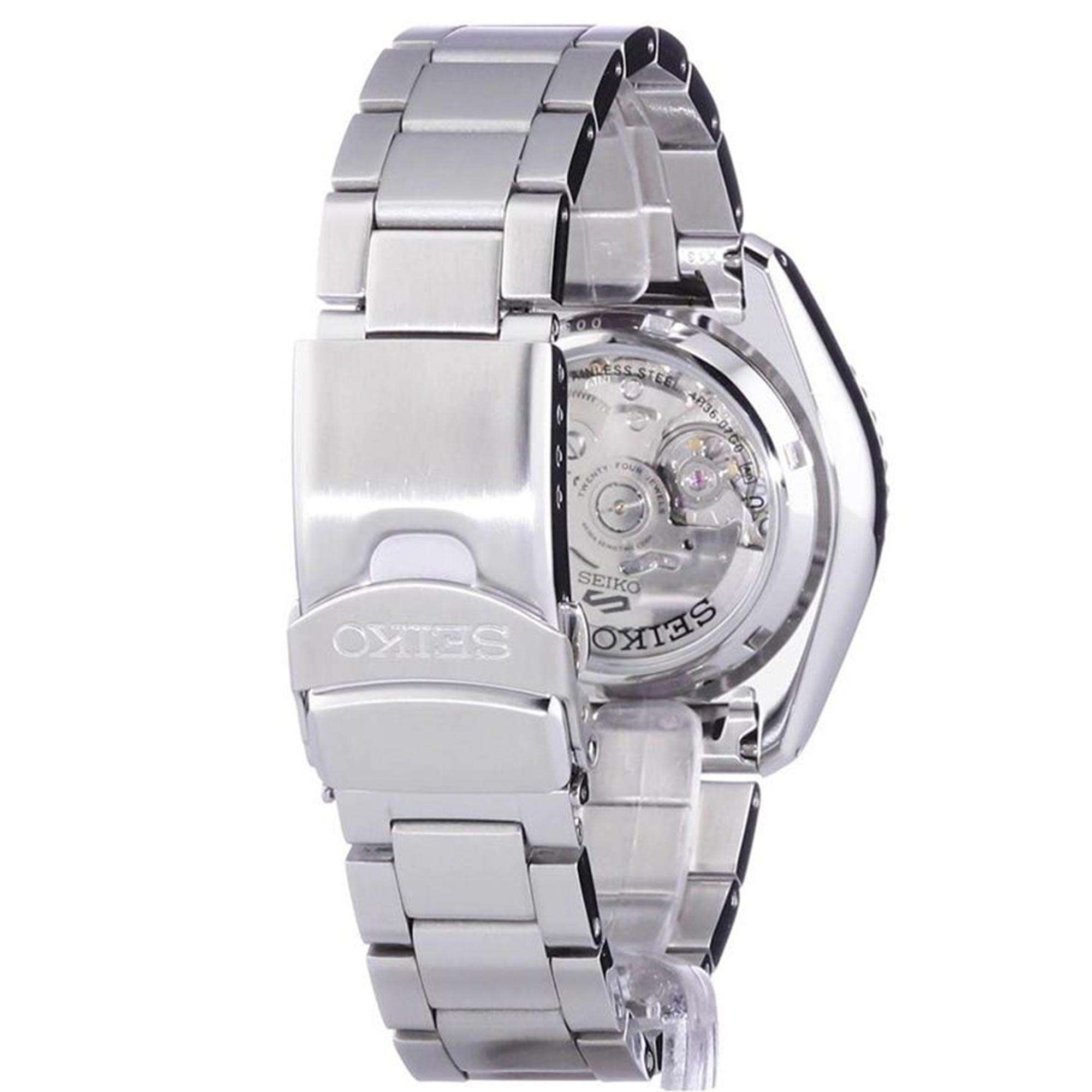 Seiko 5 Sports Pepsi Bezel Stainless Steel Bracelet Blue Dial Men's Watch SRPD53K1