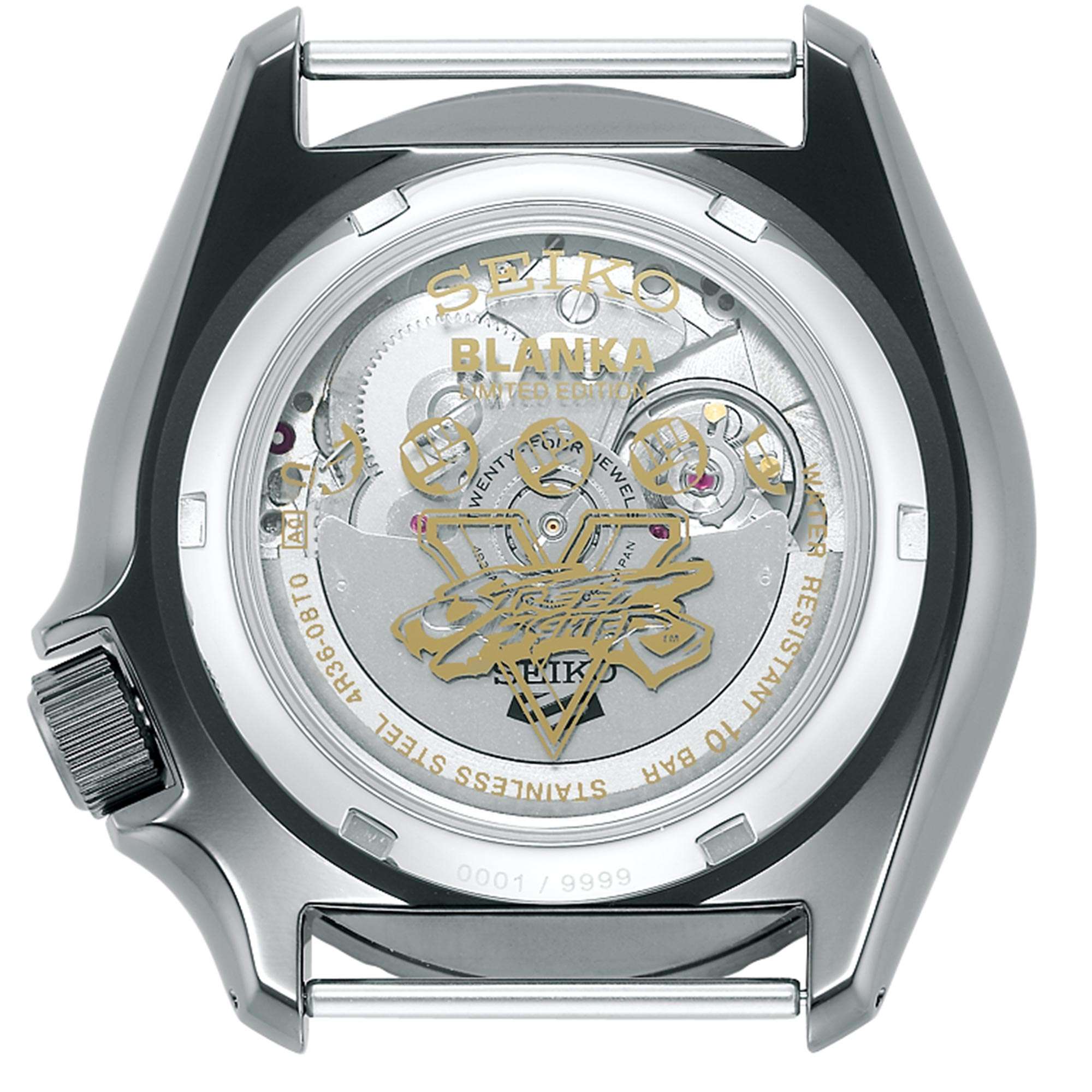 Seiko 5 Sports Street Fighter Blanka Green Dial Green Strap Automatic SRPF23K1