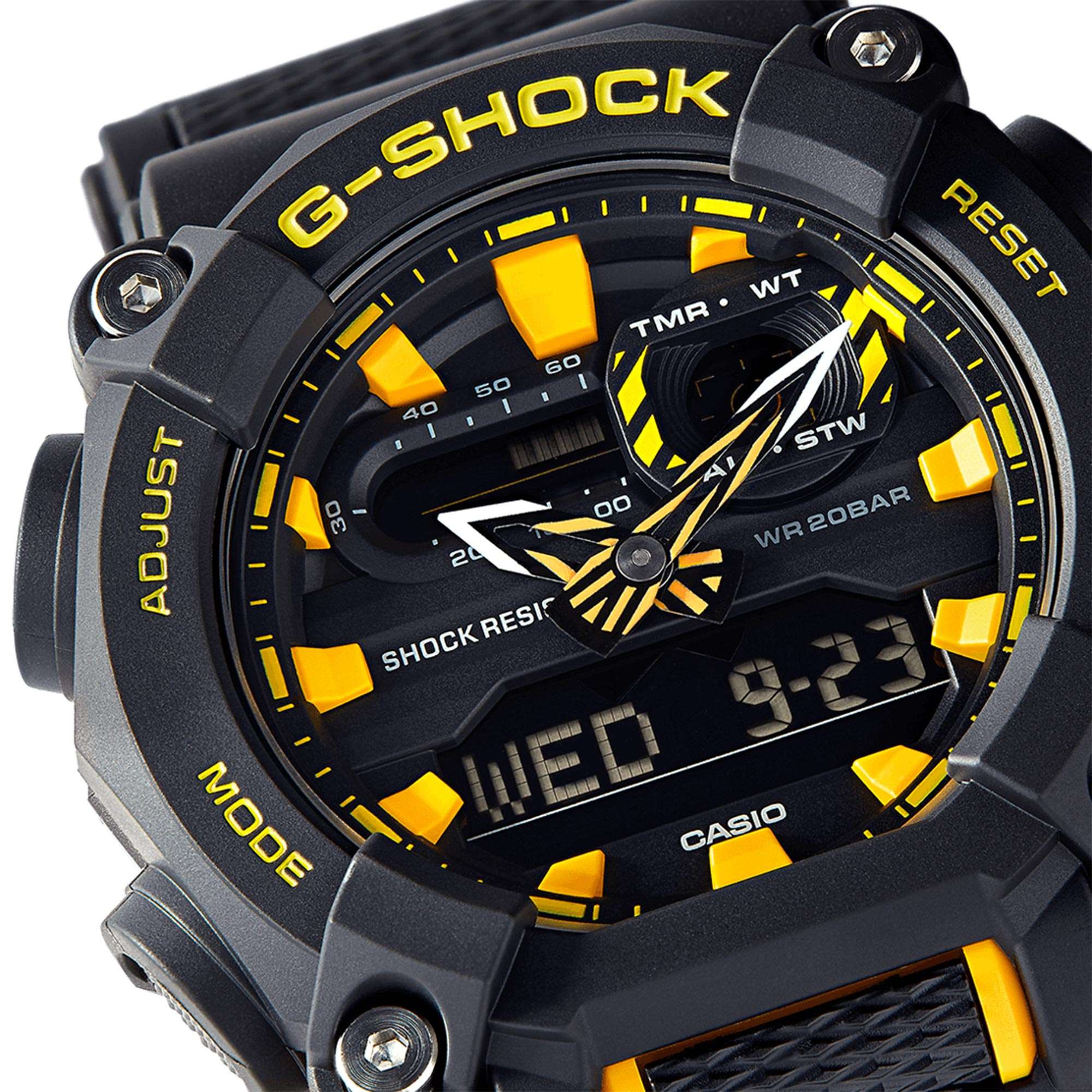 Casio G-Shock Quartz Black Dial Resin Strap Mens Watch GA-900A-1A9ER