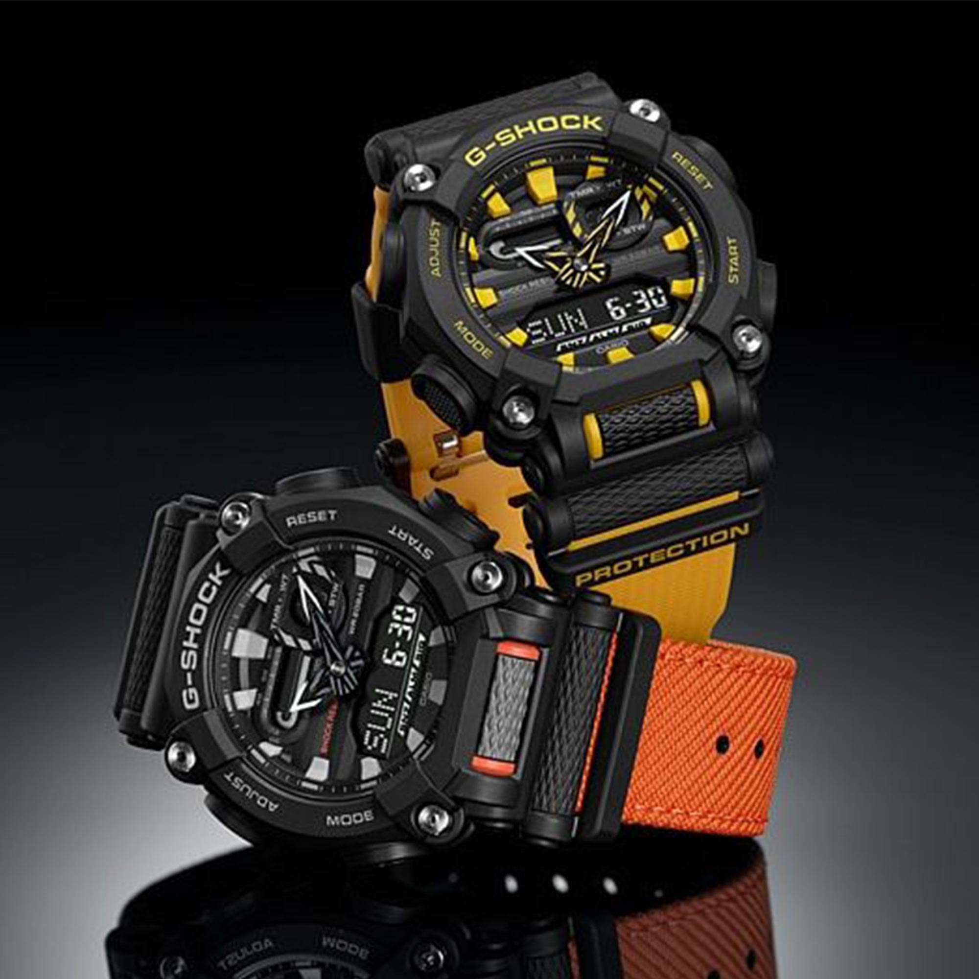 Casio G-Shock Quartz Black Dial Resin Strap Mens Watch GA-900A-1A9ER