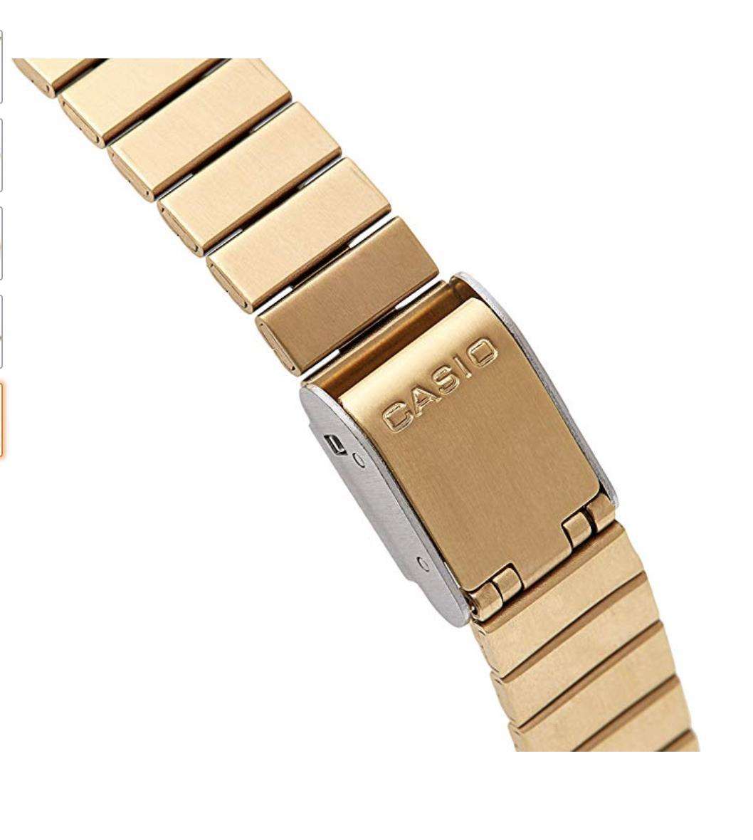 Casio Collection Classic Quartz Gold Dial Stainless Steel Strap Ladies Watch LA670WEGA-9EF