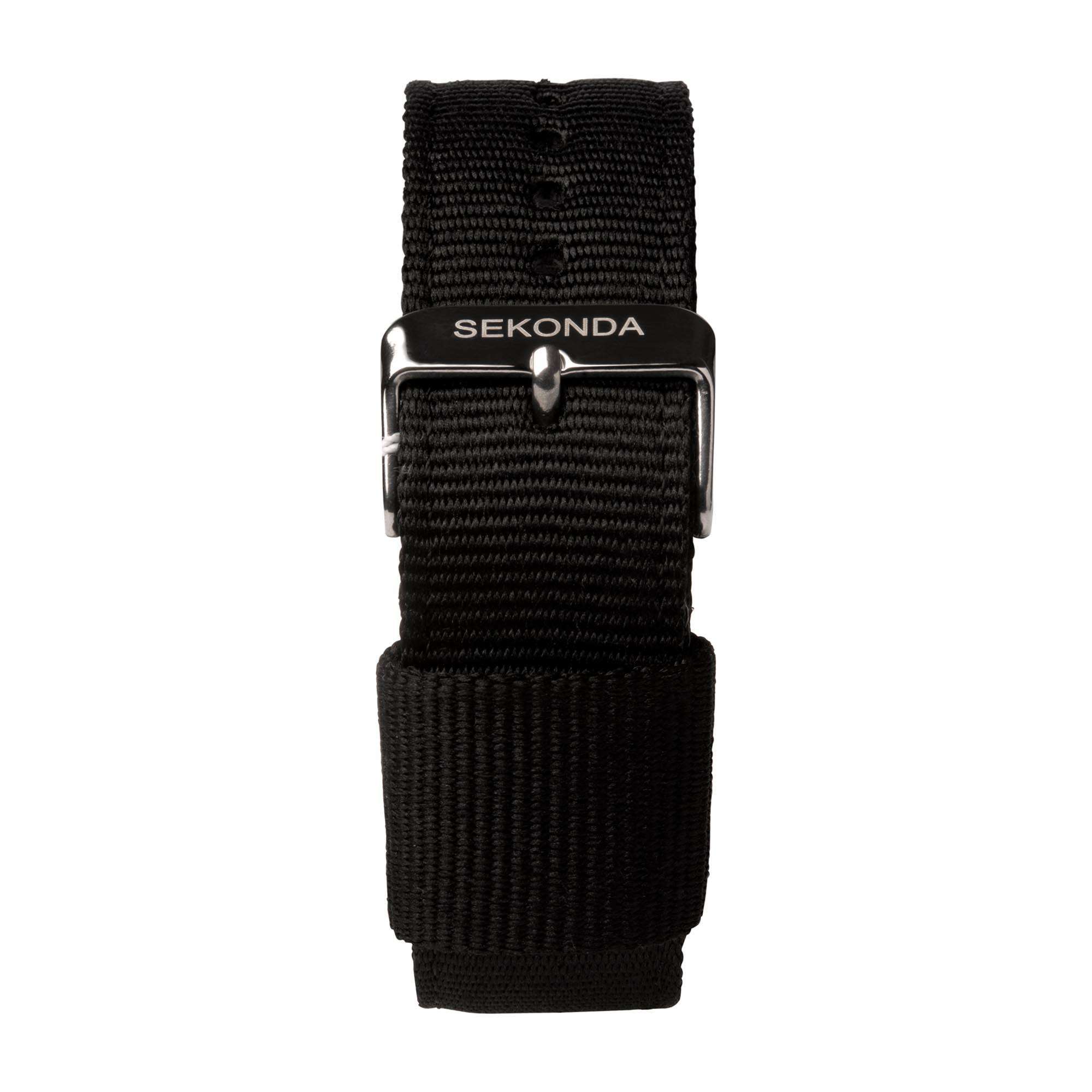 Sekonda Airborne Quartz Black Dial Black Strap Men's Watch 1992