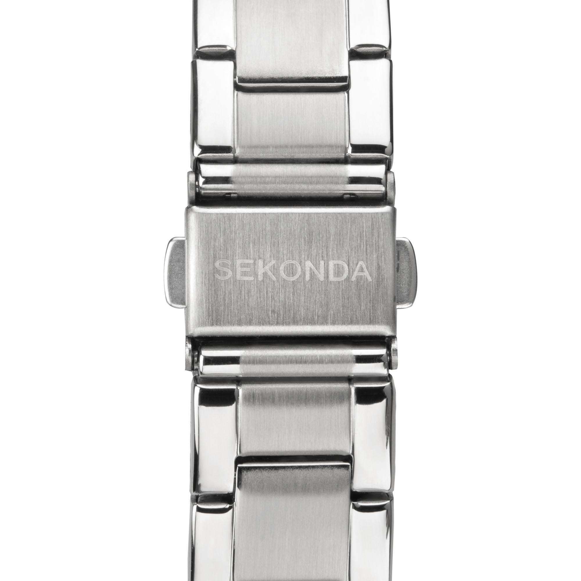 Sekonda ColourPop Quartz Black Dial Stainless Steel Bracelet Ladies Watch 40364