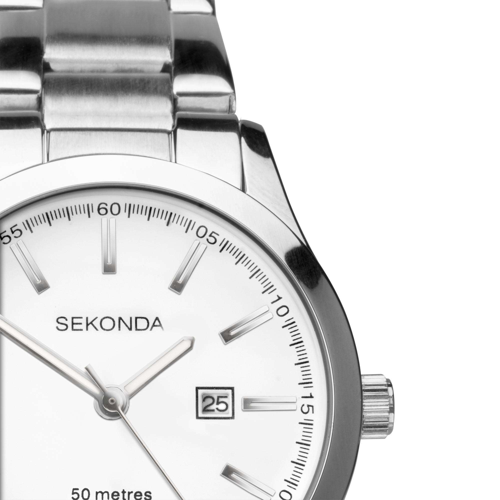 Sekonda ColourPop Quartz White Dial Stainless Steel Bracelet Ladies Watch 40363