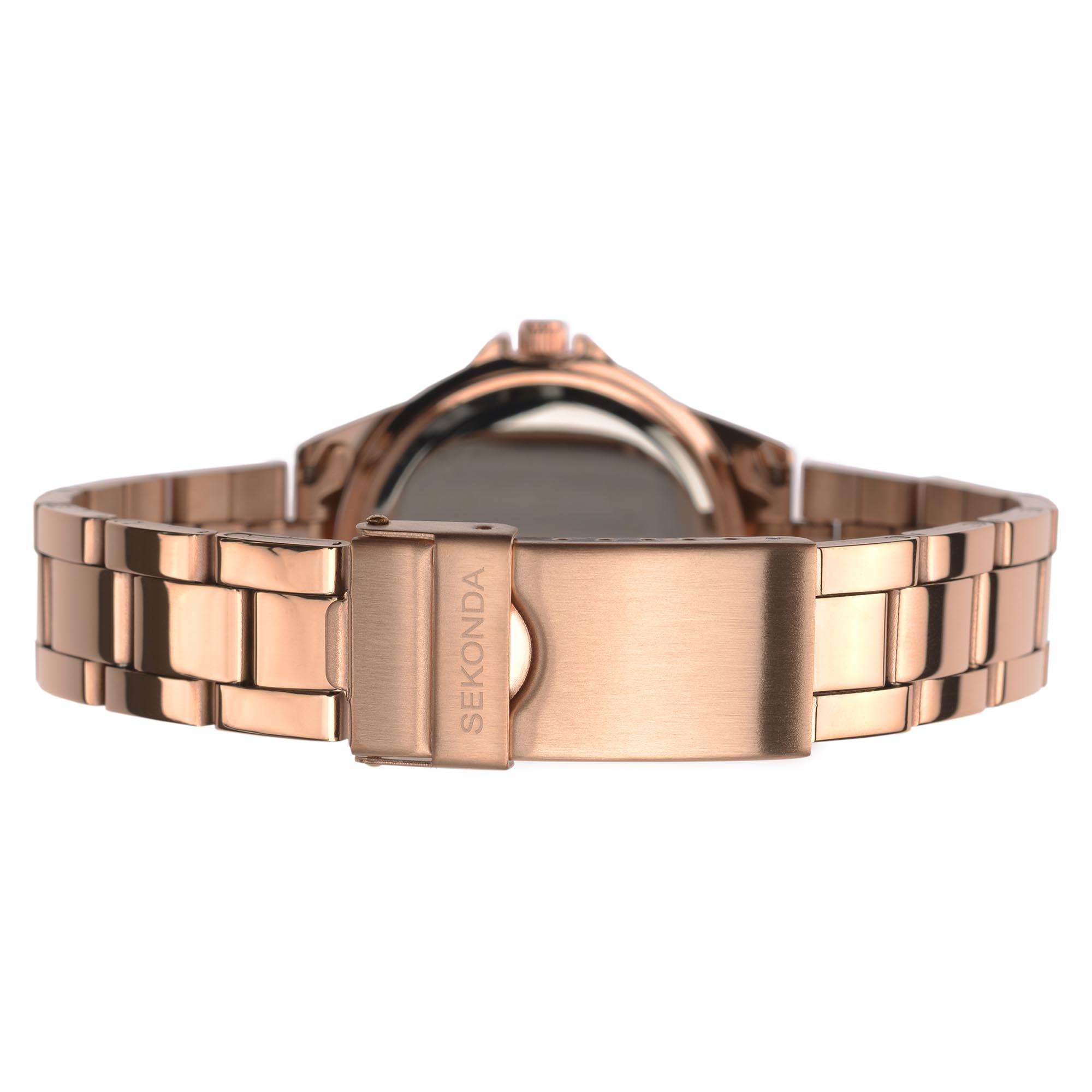 Sekonda Hero Quartz Red Dial Bronze Stainless Steel Ladies Watch 40290