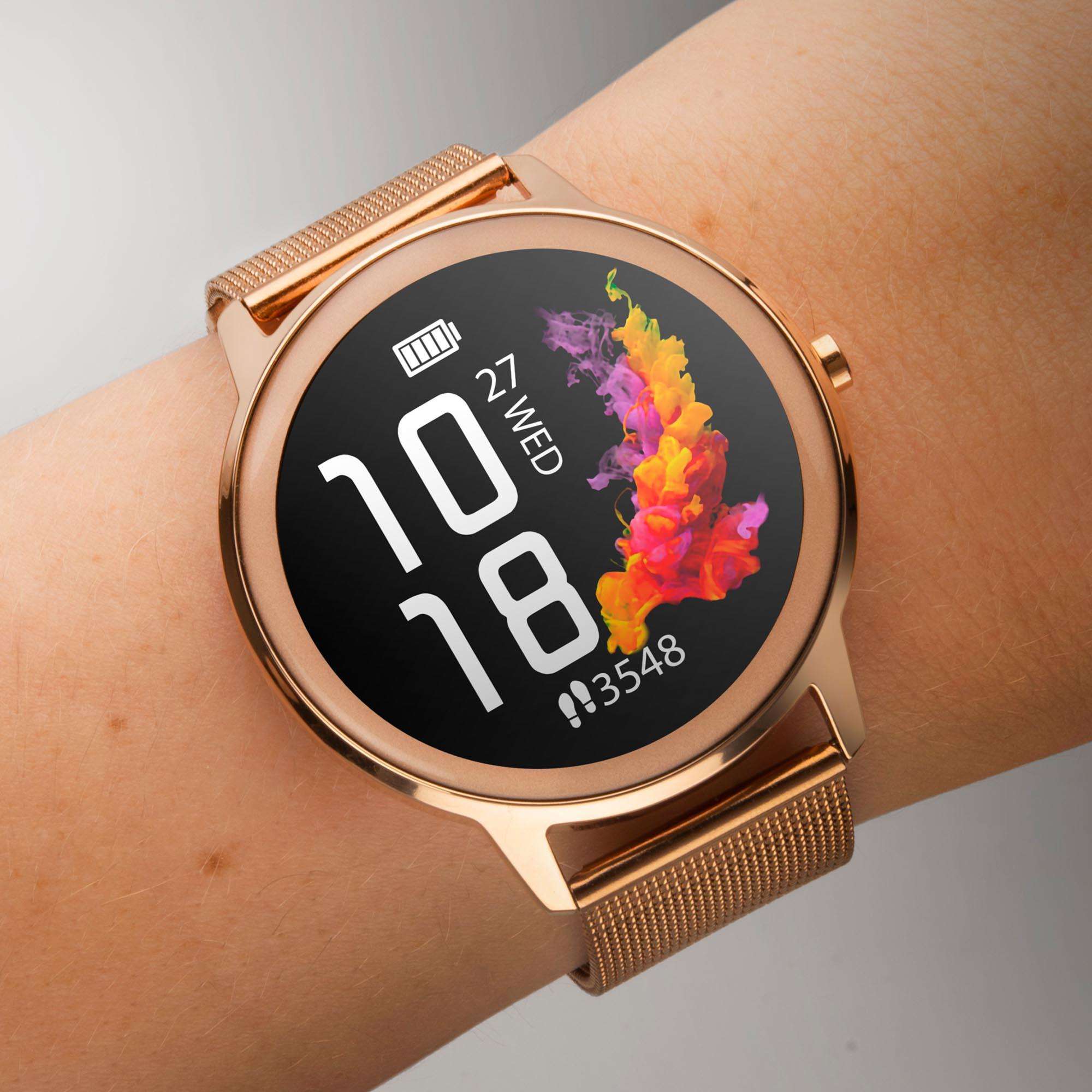 Sekonda Smartwatch Quartz Rose Gold Bracelet Ladies Watch 40388
