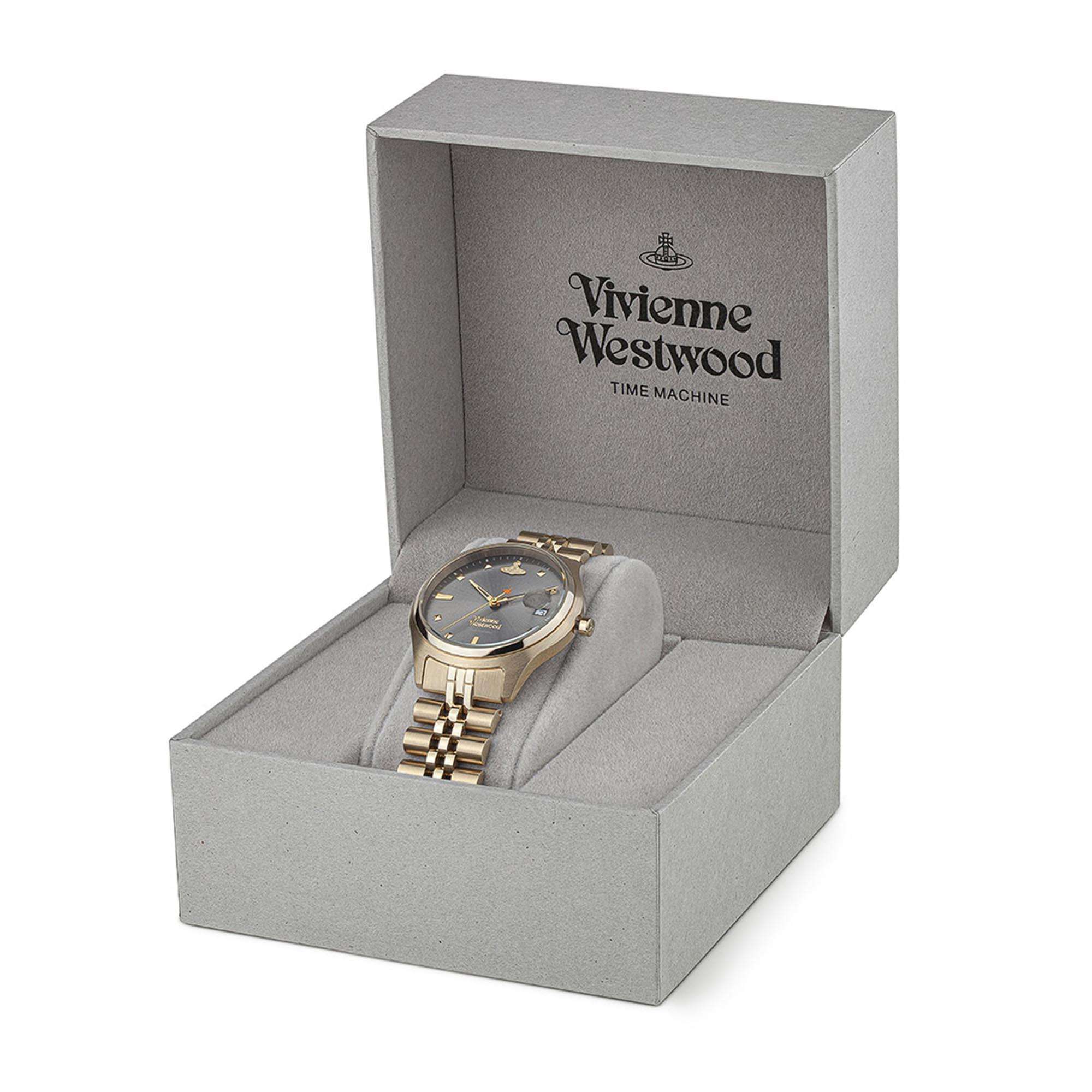 Vivienne Westwood Camberwell Quartz Grey Dial Gold Stainless Steel Bracelet Ladies Watch VV261GYGD