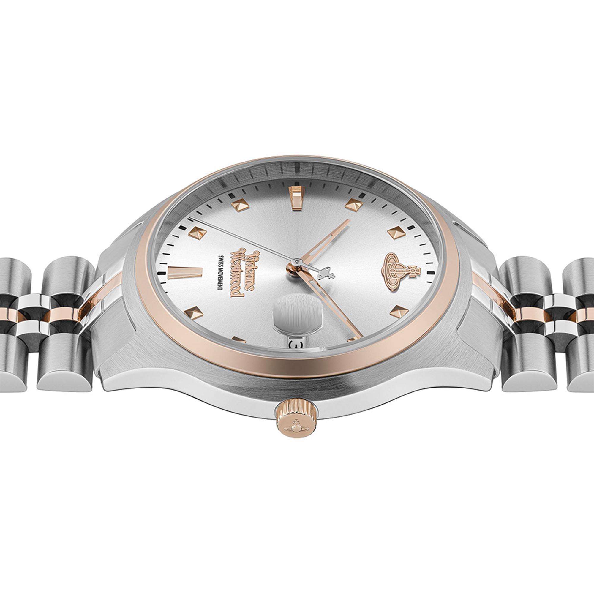 Vivienne Westwood Camberwell Quartz Silver Dial Stainless Steel Bracelet Ladies Watch VV261SLSR
