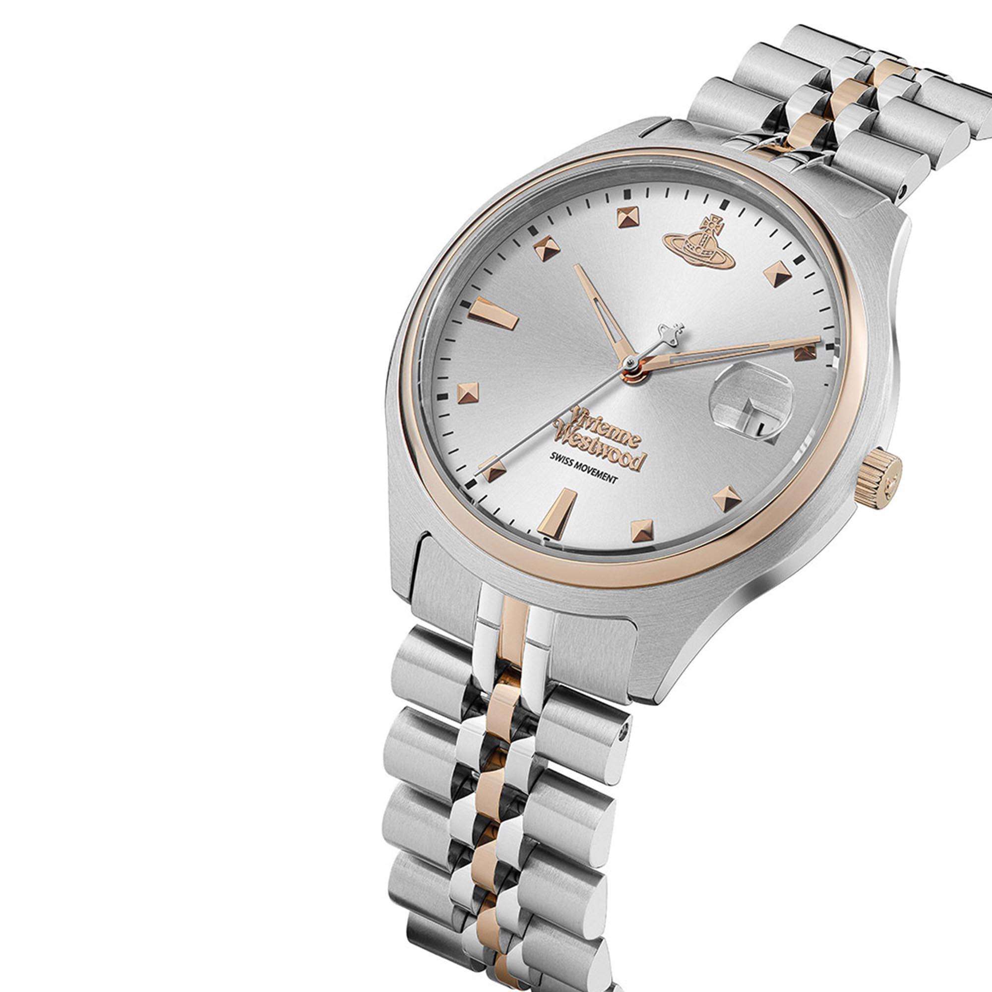 Vivienne Westwood Camberwell Quartz Silver Dial Stainless Steel Bracelet Ladies Watch VV261SLSR