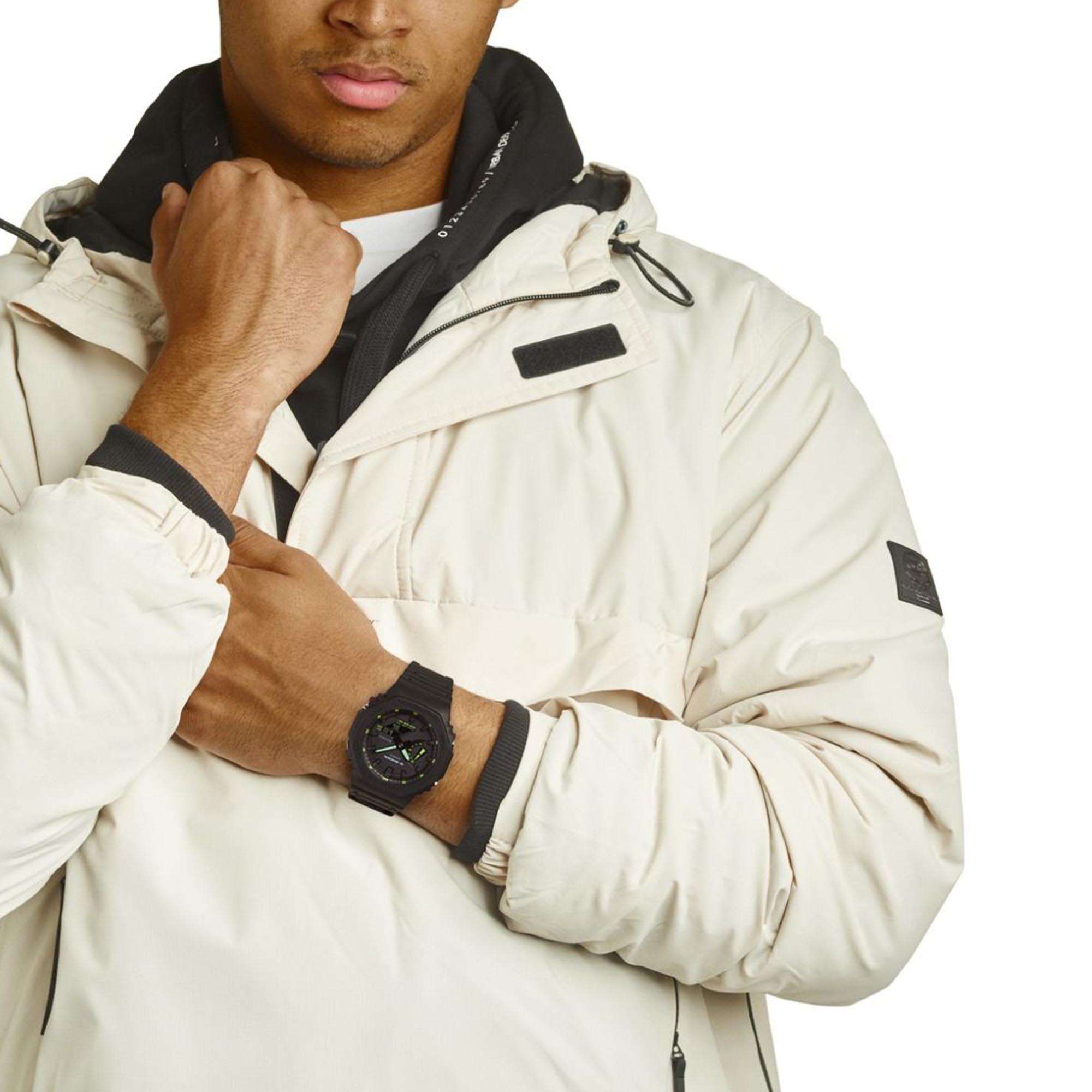 Casio G-Shock Octagon Quartz Black Dial Resin Strap Men's Watch GA-2100-1A3ER