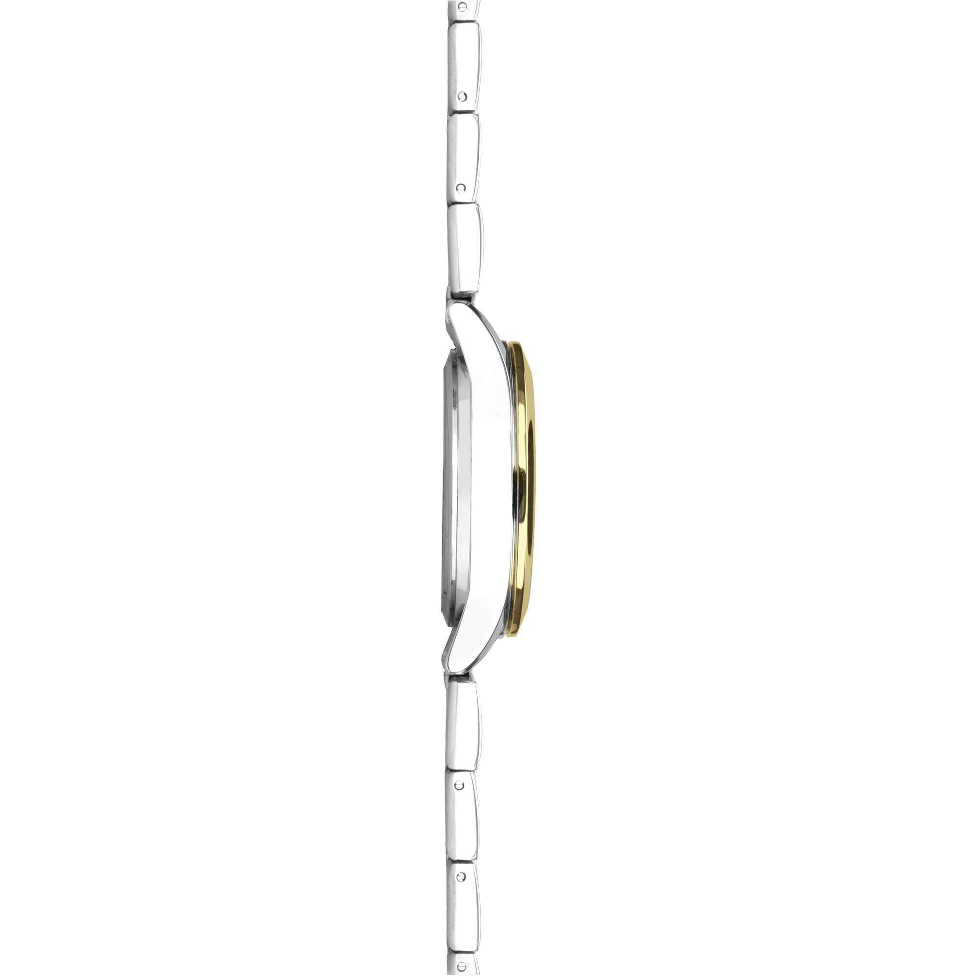 Sekonda Classic Colour Pop Quartz Black Dial Two Tone Stainless Steel Bracelet Ladies Watch 40429