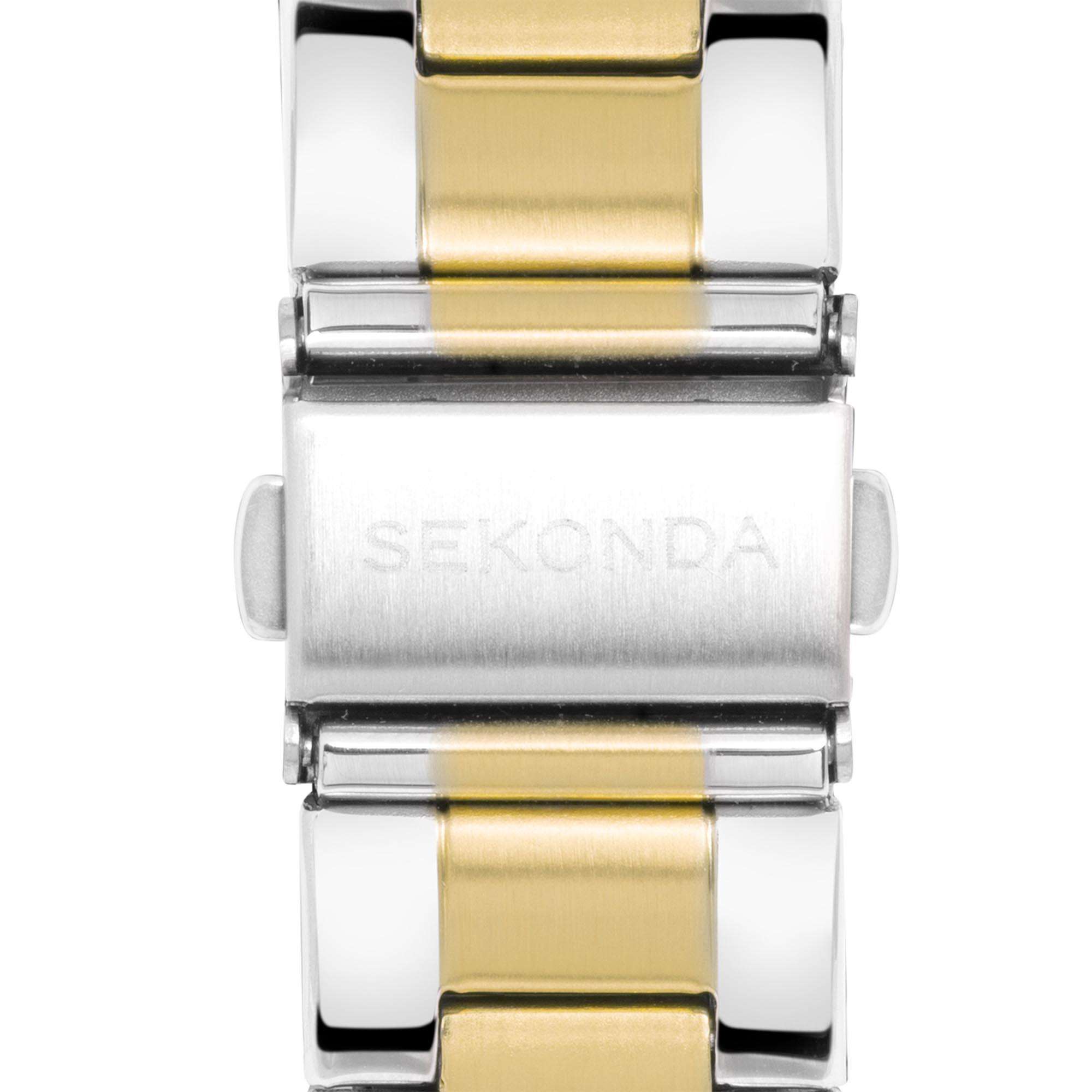 Sekonda Classic Quartz Champagne Dial Two Tone Stainless Steel Bracelet Men's Watch 1997