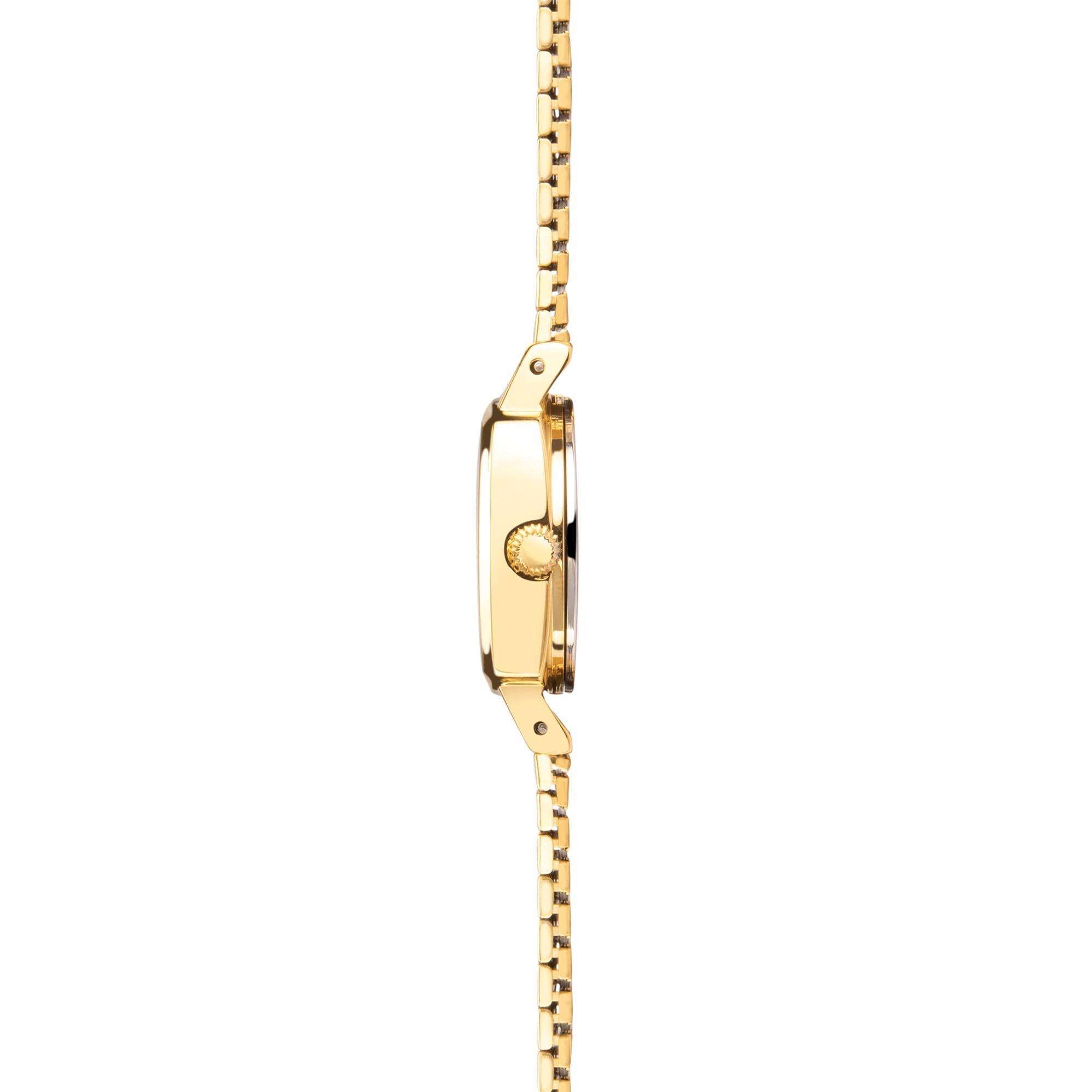Sekonda Heritage Quartz Black Dial Gold PVD Stainless Steel Bracelet Ladies Watch 40379