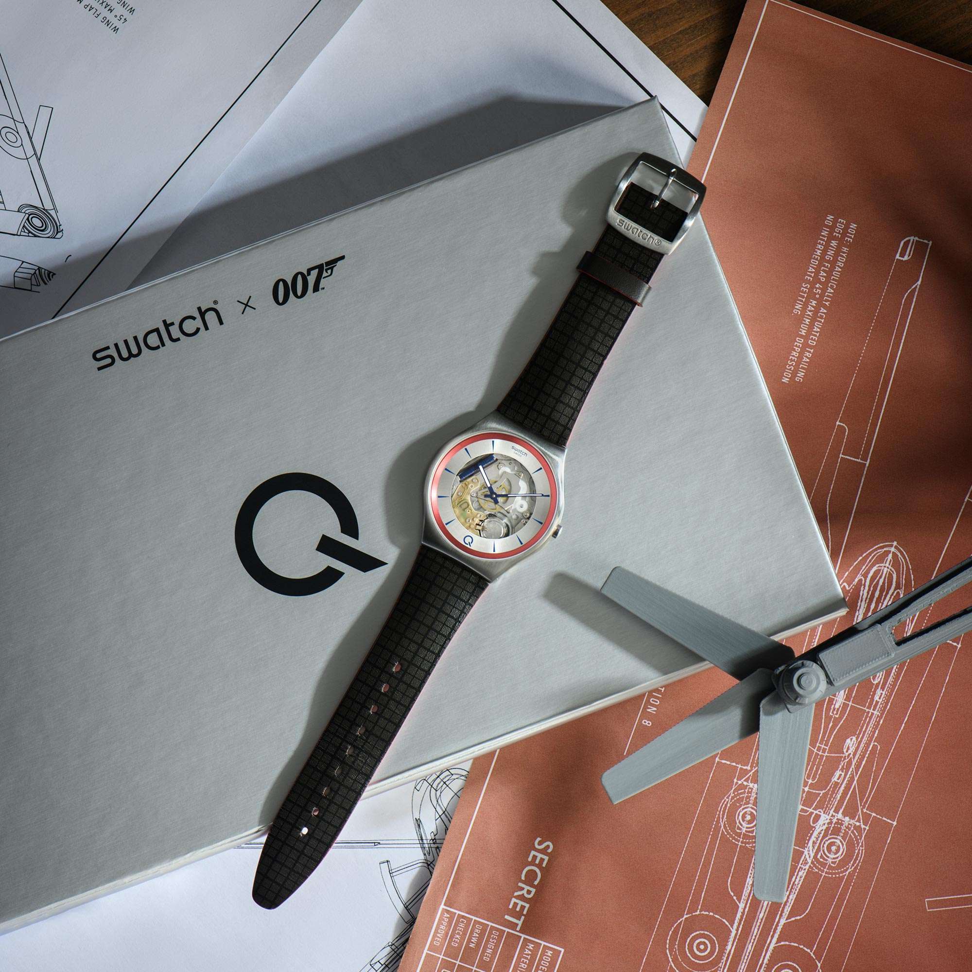 Swatch James Bond 2Q No Time To Die Limited Edition Grey Dial Men's Watch SS07Z102