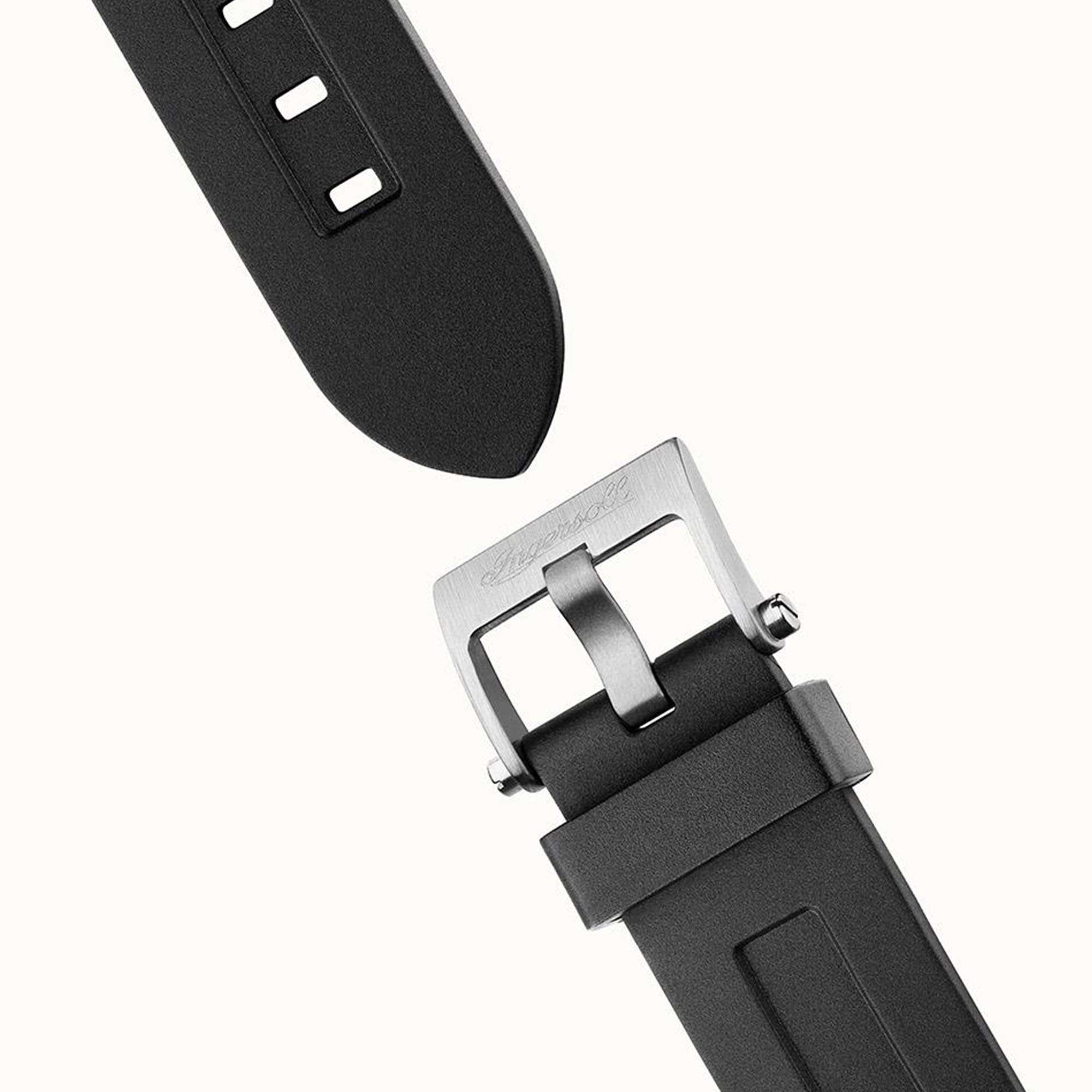 Ingersoll 1892 ‘The Challenger’ Automatic Skeleton Dial Black Rubber Strap Men's Watch I12301