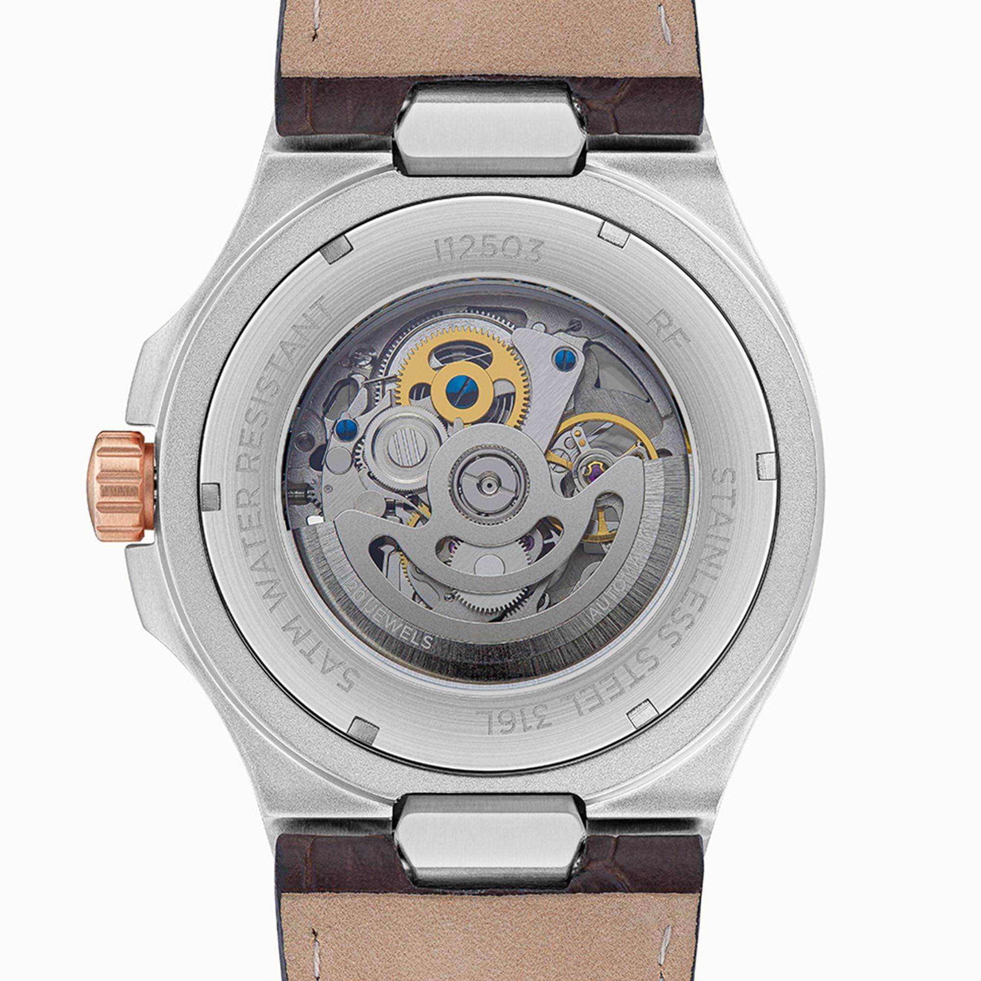 Ingersoll The Catalina  Automatic Silver Dial Brown Leather Strap Men's Watch I12503