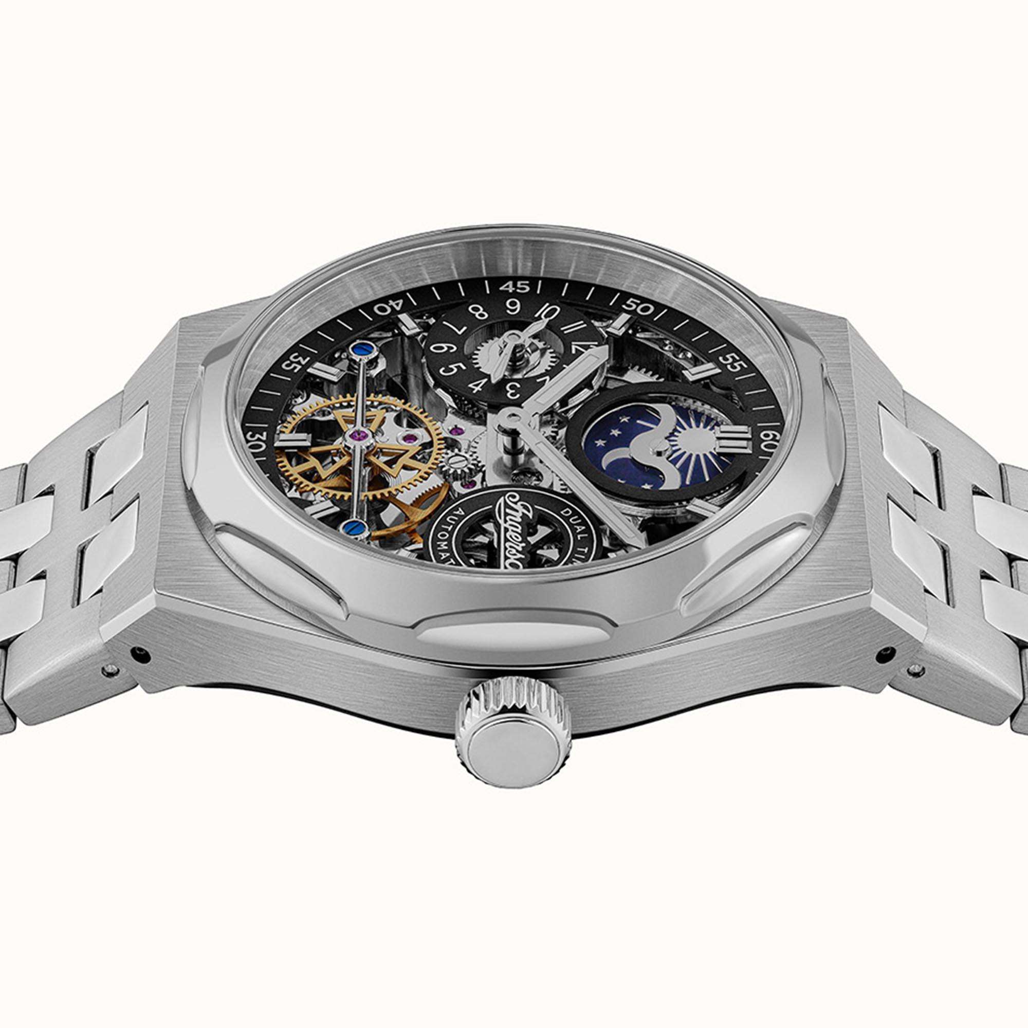 Ingersoll The Broadway Automatic Black Dial Stainless Steel Bracelet Men's Watch I12901