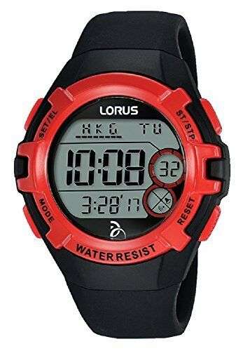 Lorus Novak Djokovic Foundation Red and Black Rubber Strap Men's Watch R2389LX9