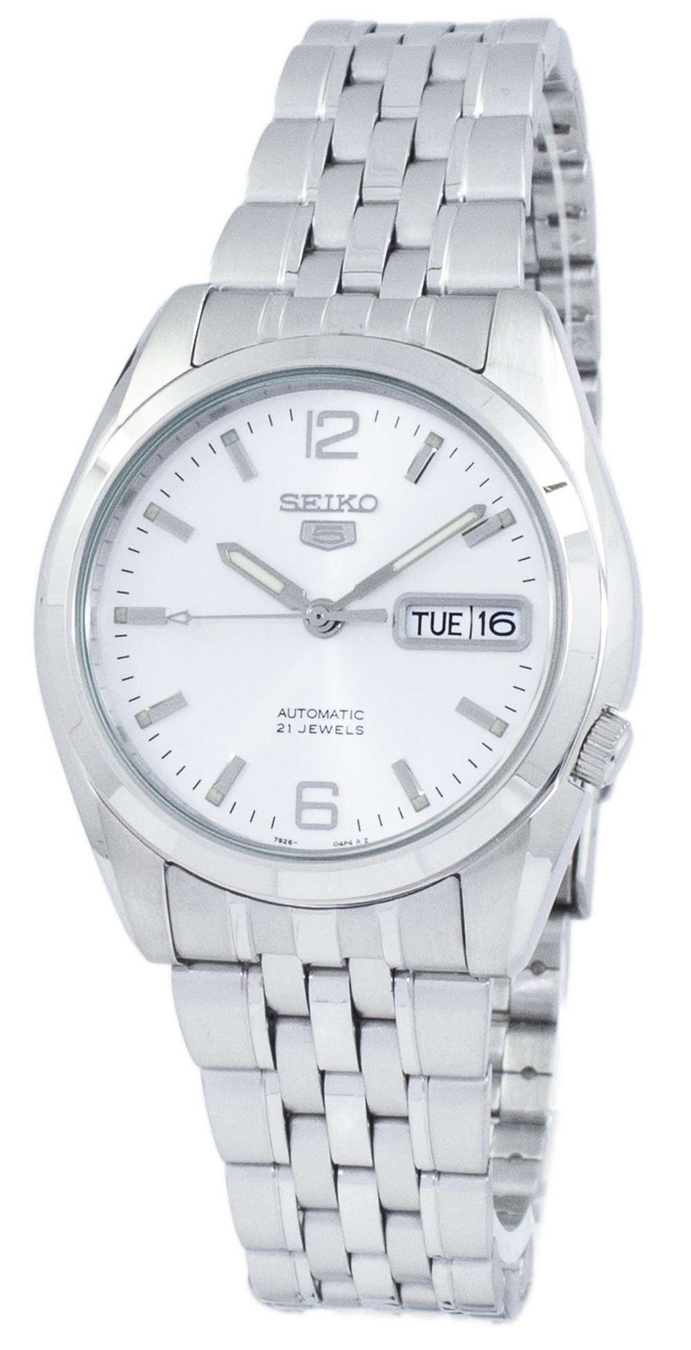Seiko 5 Automatic Silver Dial Stainless Steel Men's Watch SNK385K1
