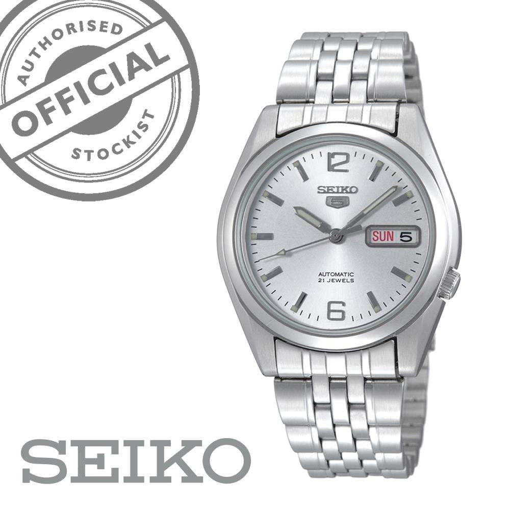 Seiko 5 Automatic Silver Dial Stainless Steel Men's Watch SNK385K1