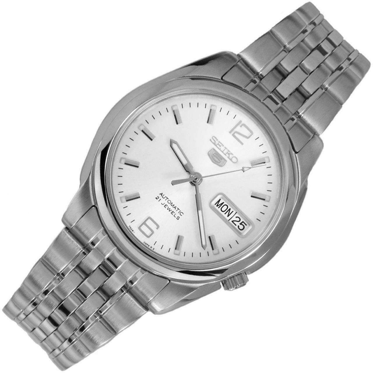 Seiko 5 Automatic Silver Dial Stainless Steel Men's Watch SNK385K1