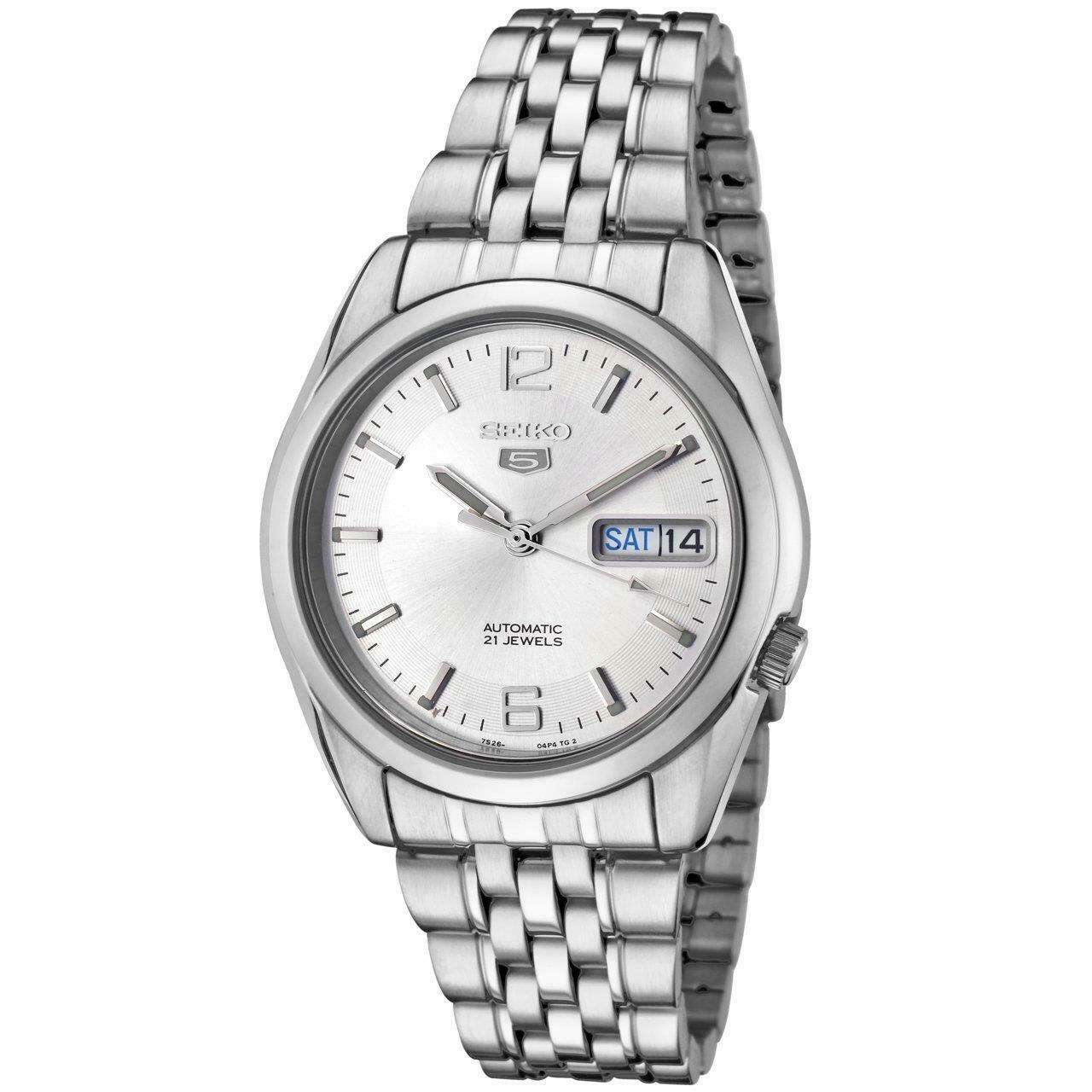 Seiko 5 Automatic Silver Dial Stainless Steel Men's Watch SNK385K1