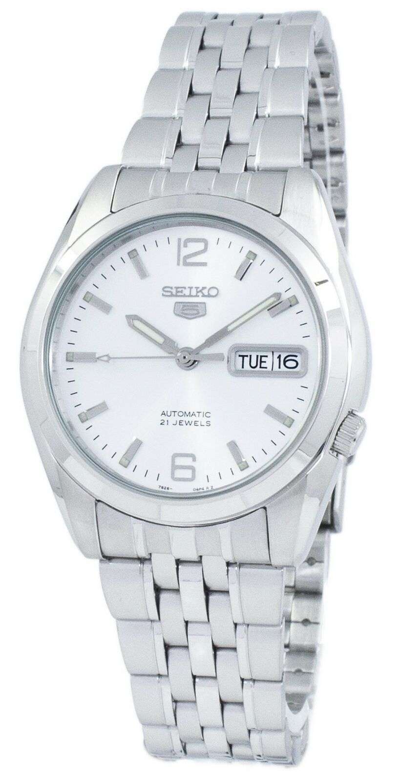 Seiko 5 Automatic Silver Dial Stainless Steel Men's Watch SNK385K1