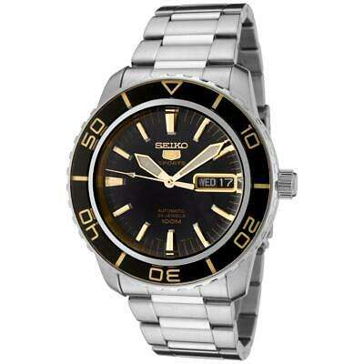 Seiko 5 Sports Automatic Black Dial Stainless Steel Men's Watch SNZH57K1