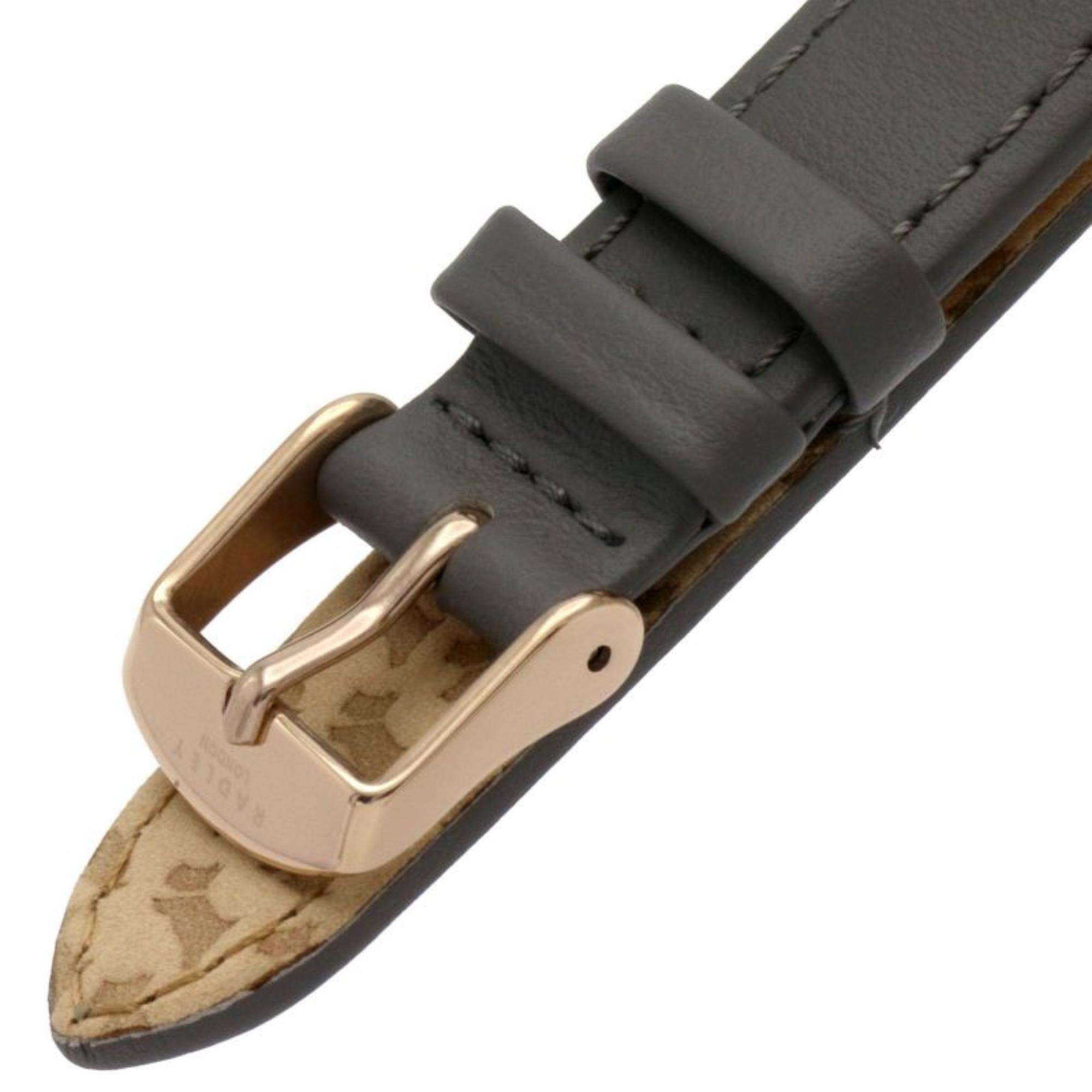 Radley Quartz Rose Gold Dial Grey Leather Strap Ladies Watch RY21182